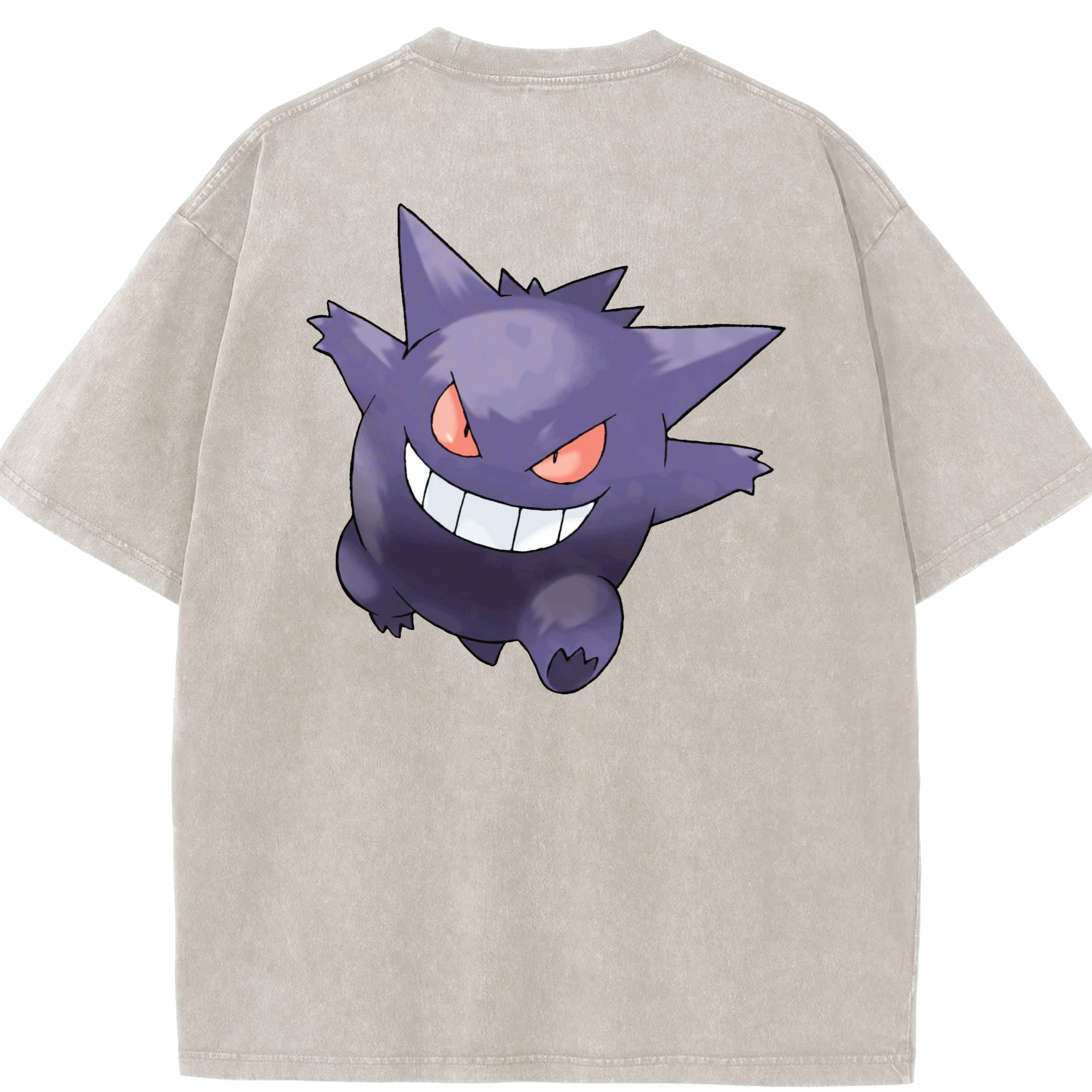 （画像用） ポケットモンスター Pokémon 綿100% ヴィンテージ風 半袖Tシャツ（背面プリント）