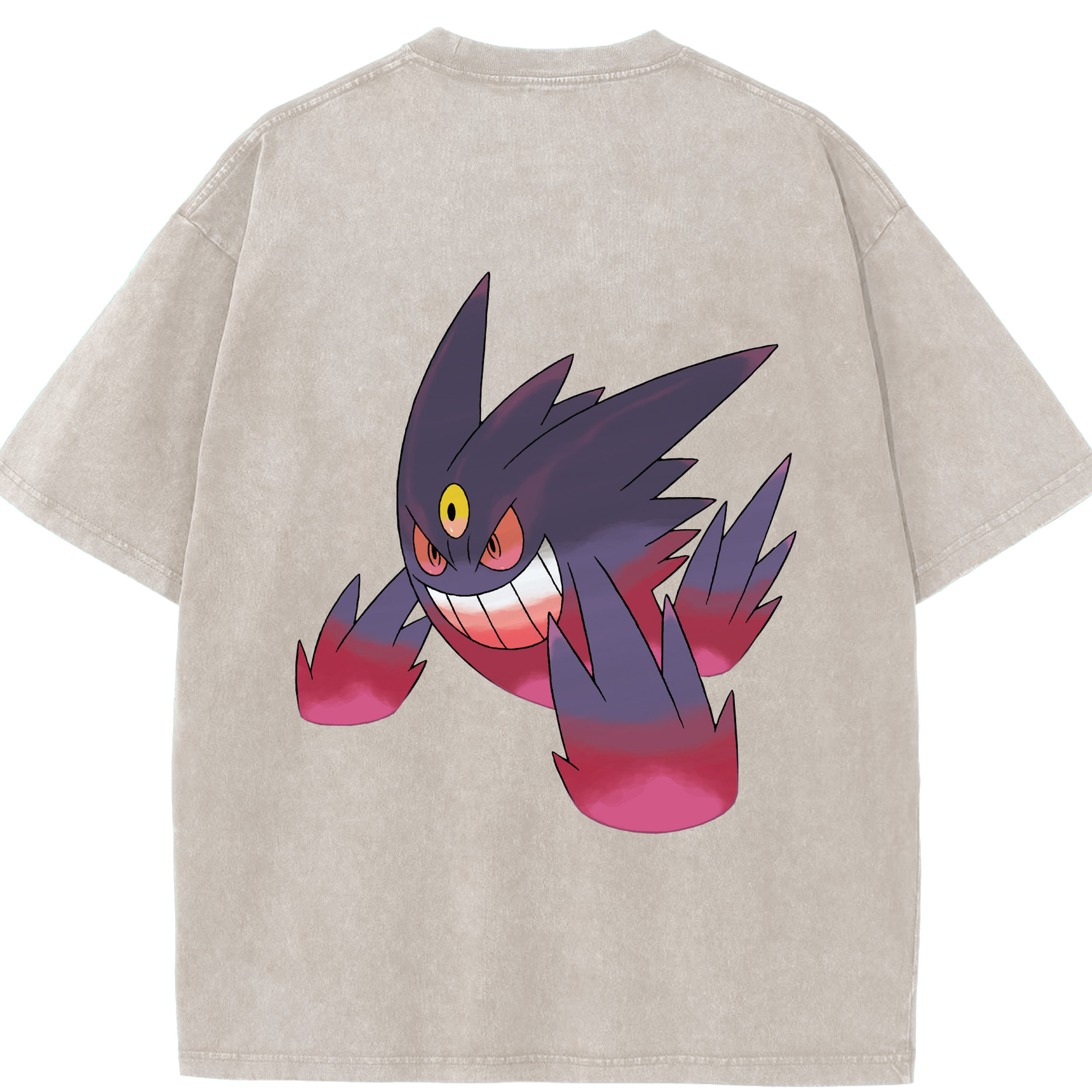 （画像用） ポケットモンスター Pokémon 綿100% ヴィンテージ風 半袖Tシャツ（背面プリント）