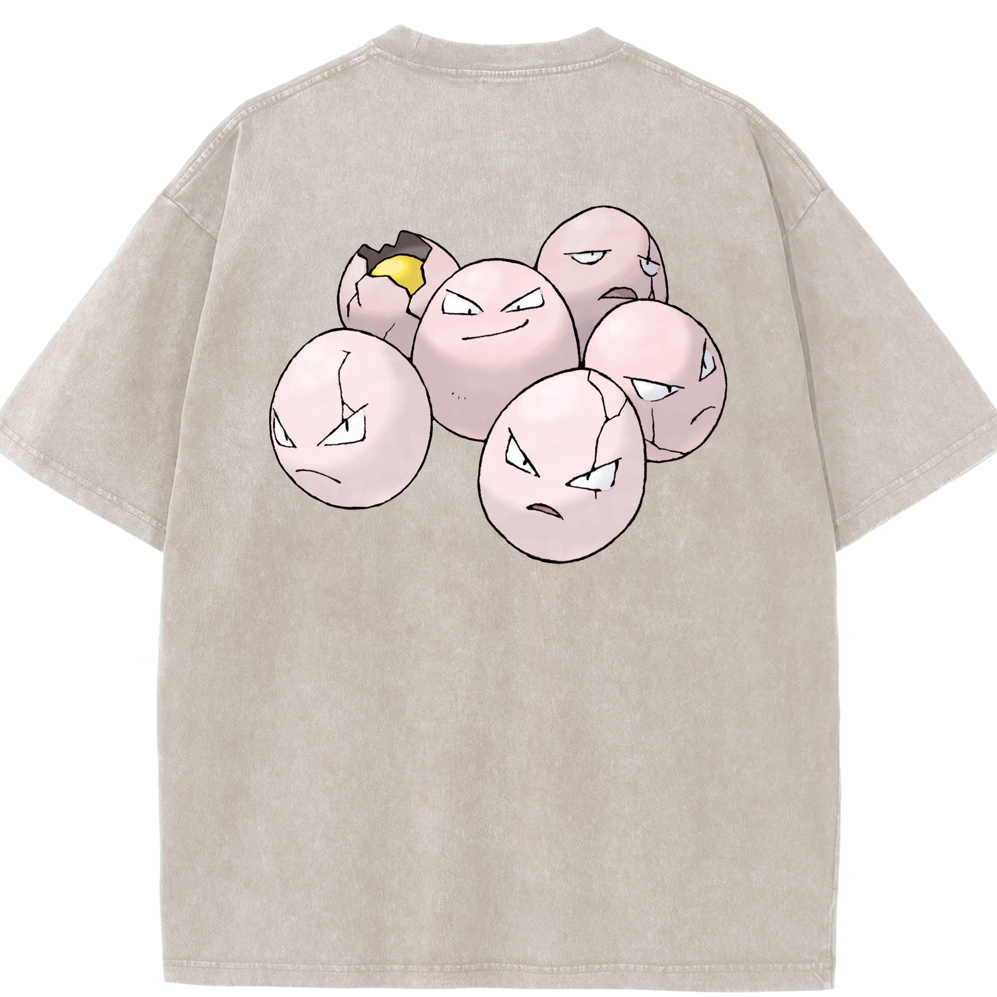 （画像用） ポケットモンスター Pokémon 綿100% ヴィンテージ風 半袖Tシャツ（背面プリント）