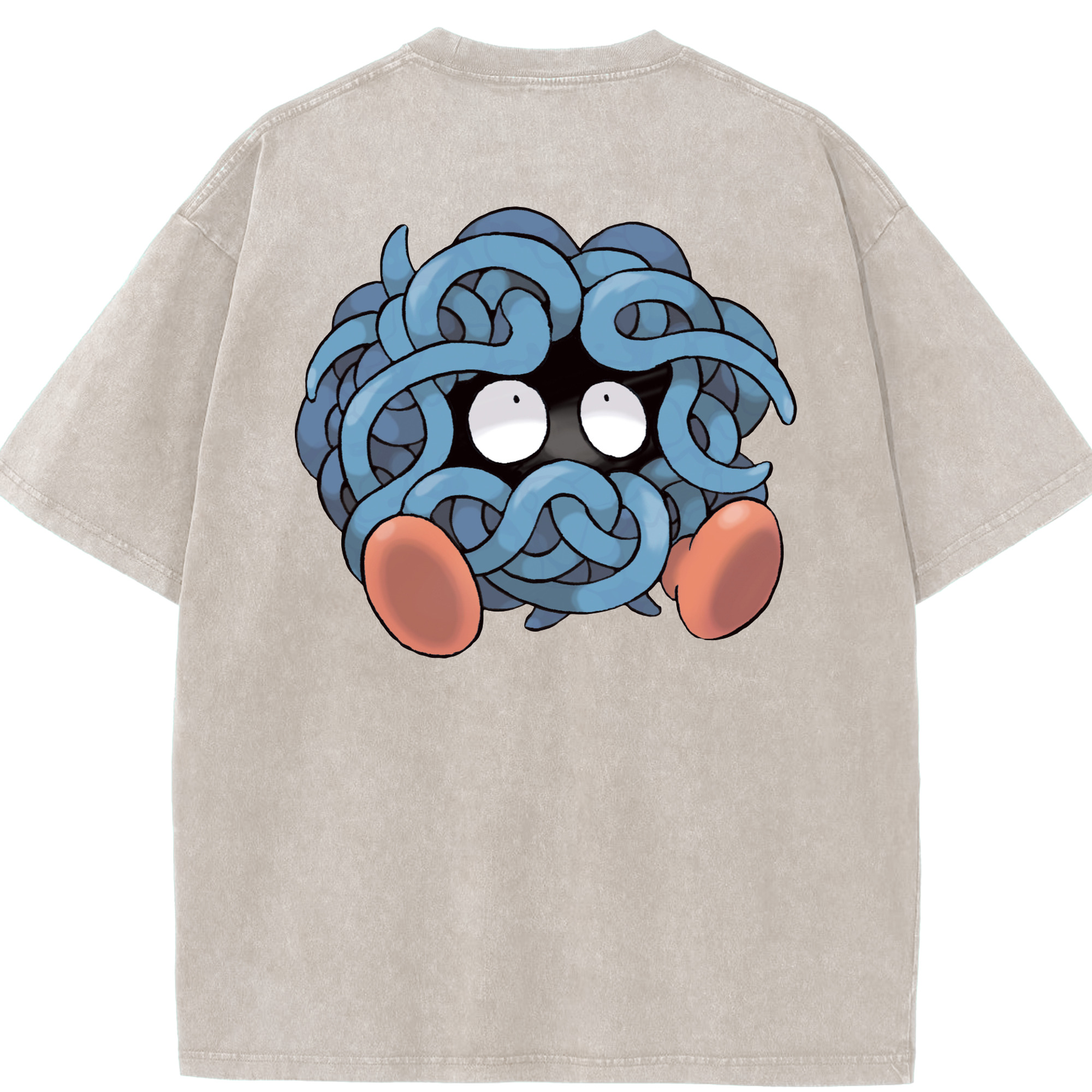 （画像用） ポケットモンスター Pokémon 綿100% ヴィンテージ風 半袖Tシャツ（背面プリント）