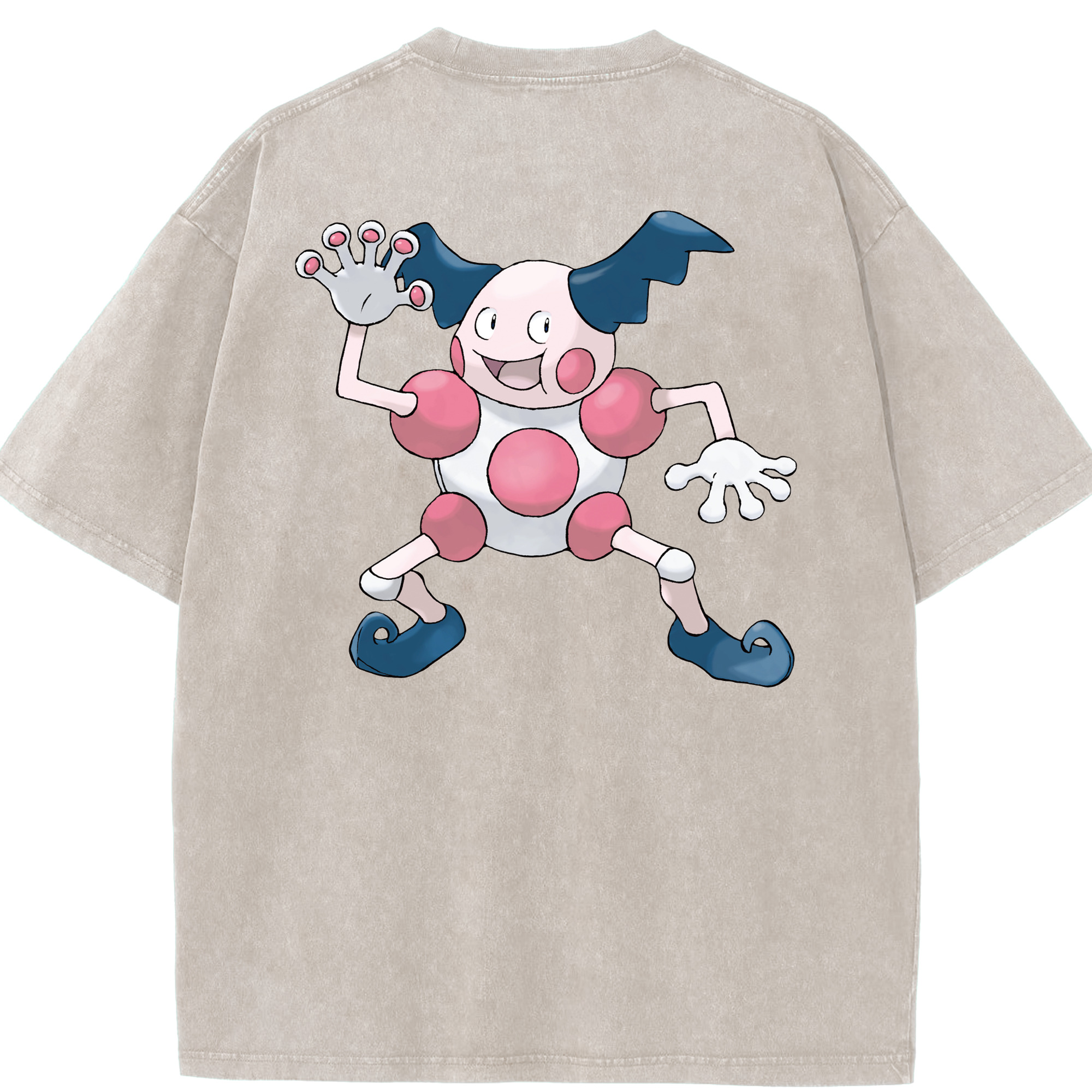 （画像用） ポケットモンスター Pokémon 綿100% ヴィンテージ風 半袖Tシャツ（背面プリント）