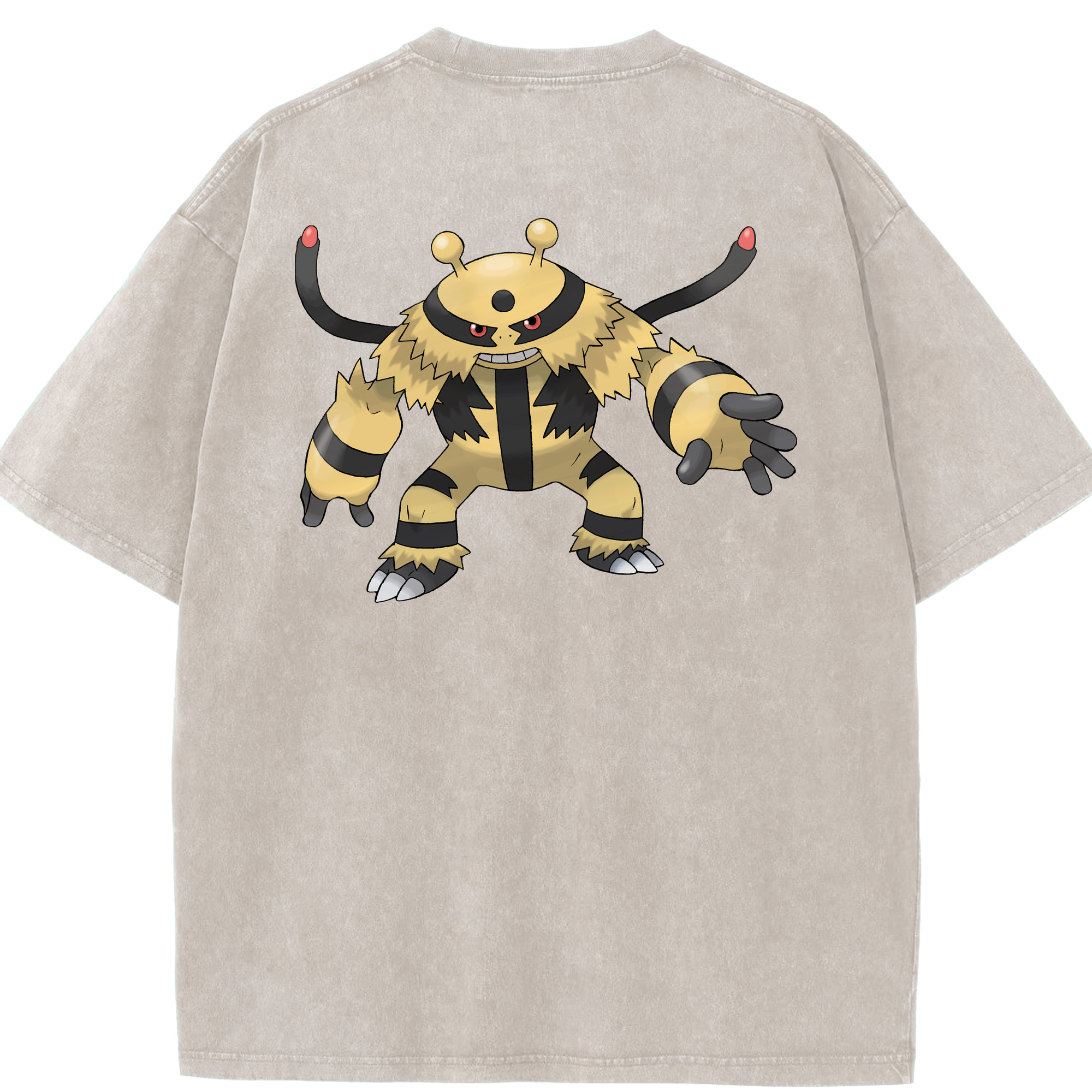 （画像用） ポケットモンスター Pokémon 綿100% ヴィンテージ風 半袖Tシャツ（背面プリント）