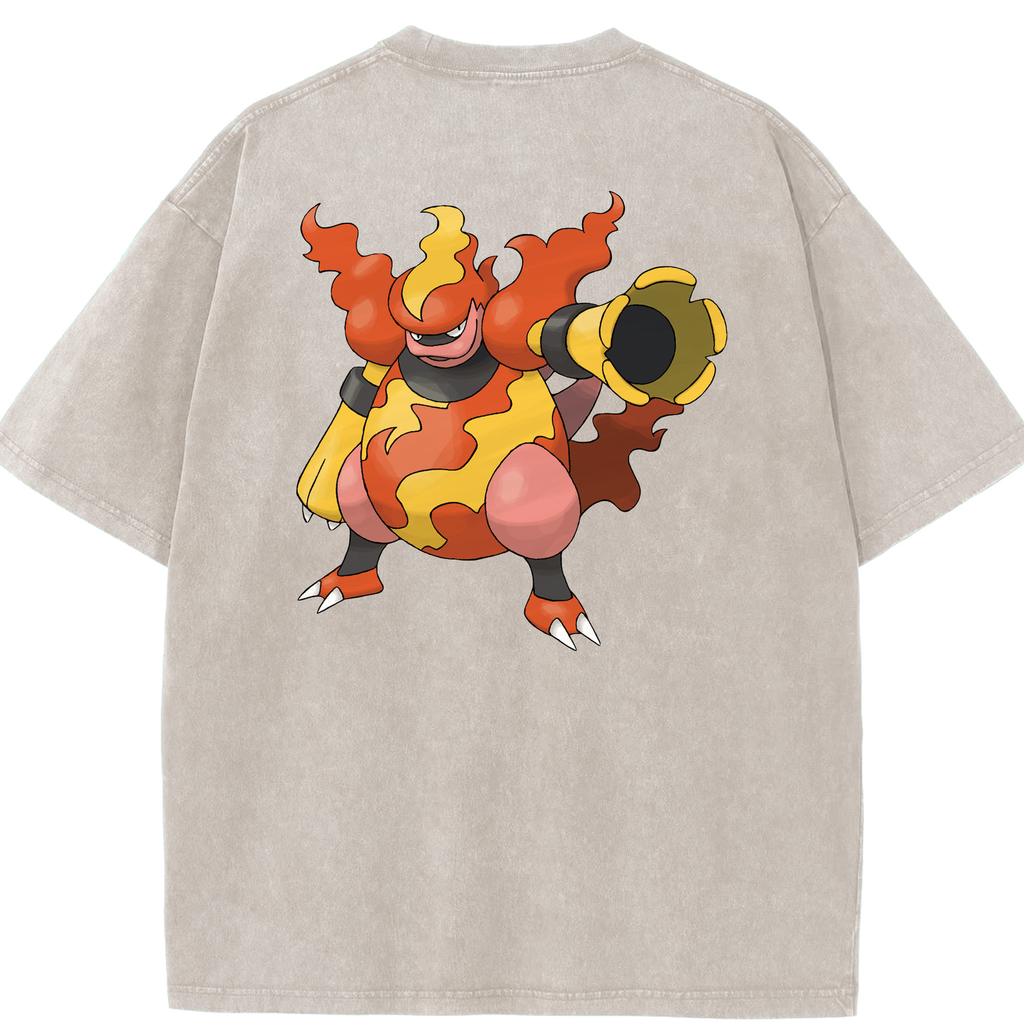 （画像用） ポケットモンスター Pokémon 綿100% ヴィンテージ風 半袖Tシャツ（背面プリント）