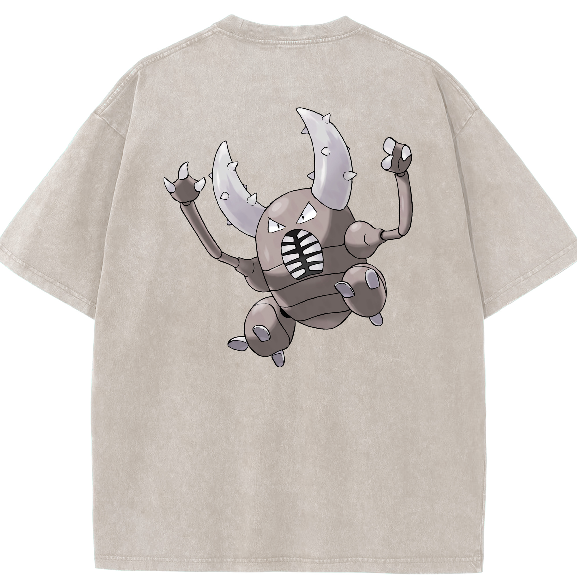（画像用） ポケットモンスター Pokémon 綿100% ヴィンテージ風 半袖Tシャツ（背面プリント）