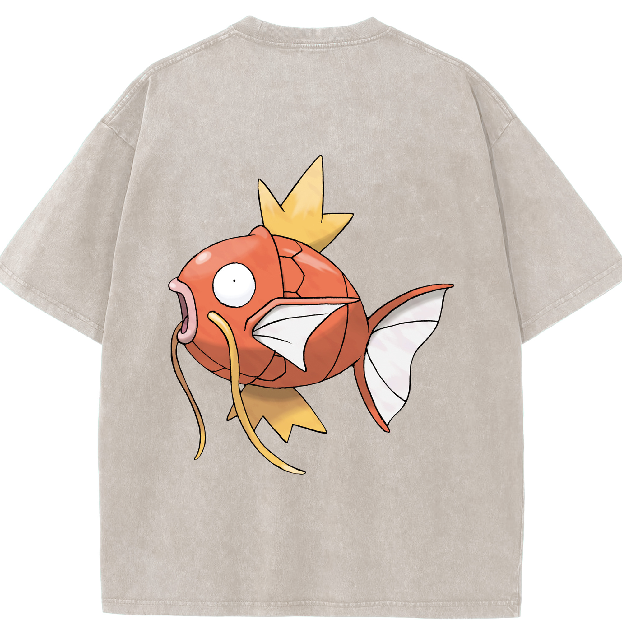 （画像用） ポケットモンスター Pokémon 綿100% ヴィンテージ風 半袖Tシャツ（背面プリント）
