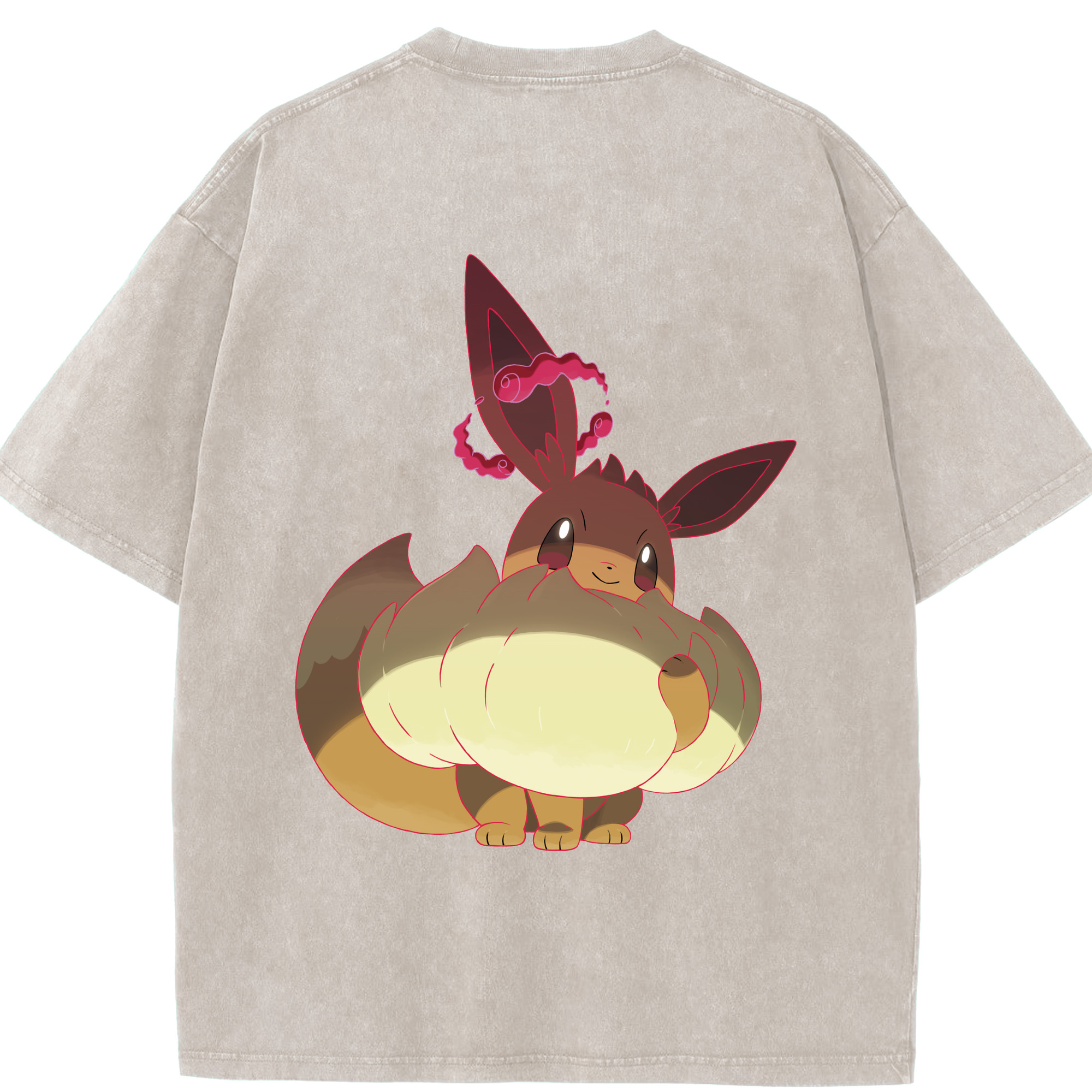 （画像用） ポケットモンスター Pokémon 綿100% ヴィンテージ風 半袖Tシャツ（背面プリント）