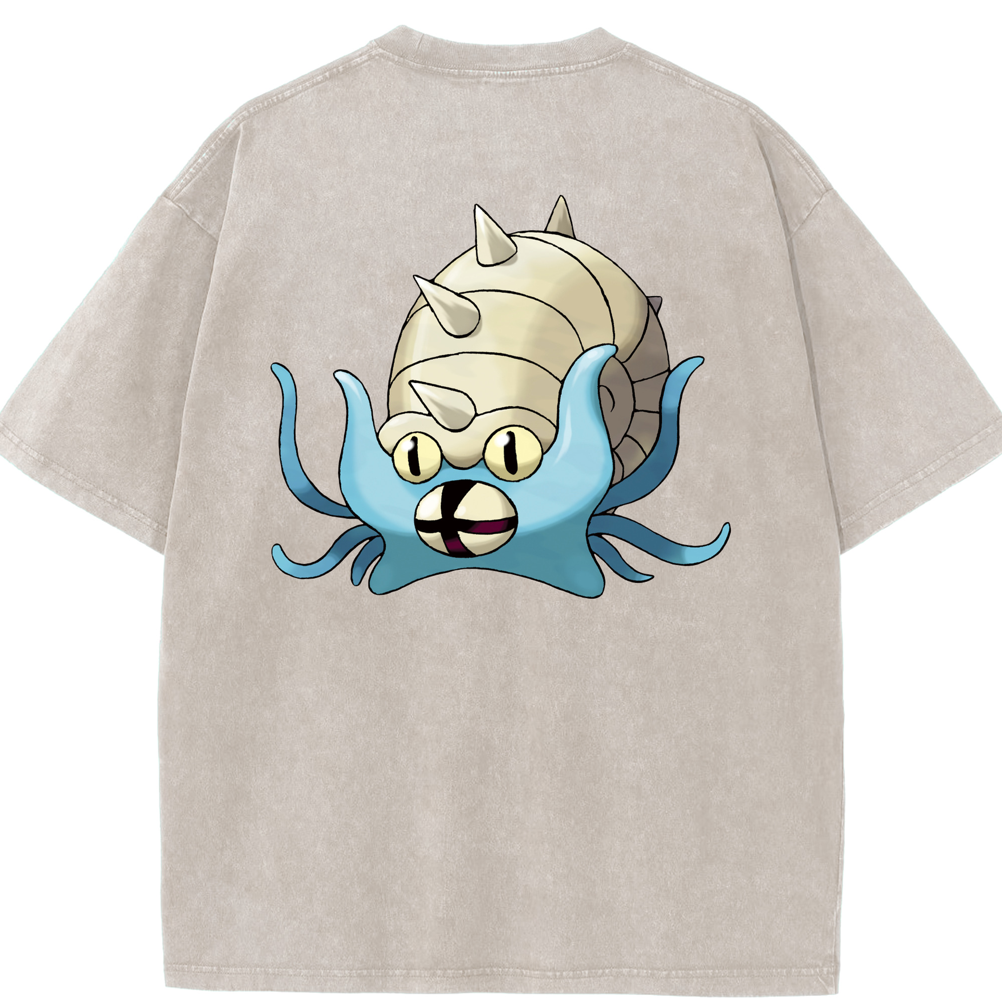 （画像用） ポケットモンスター Pokémon 綿100% ヴィンテージ風 半袖Tシャツ（背面プリント）