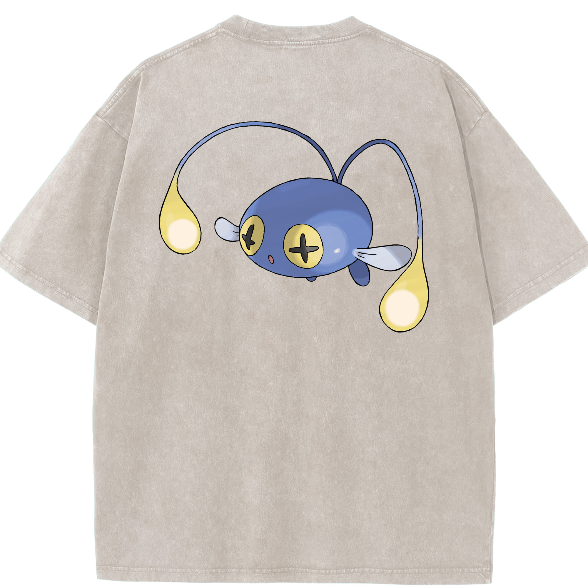 （画像用） ポケットモンスター Pokémon 綿100% ヴィンテージ風 半袖Tシャツ（背面プリント）