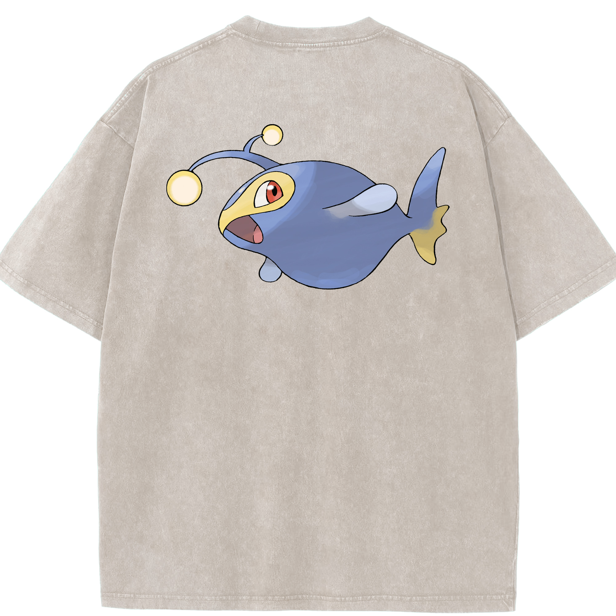 （画像用） ポケットモンスター Pokémon 綿100% ヴィンテージ風 半袖Tシャツ（背面プリント）