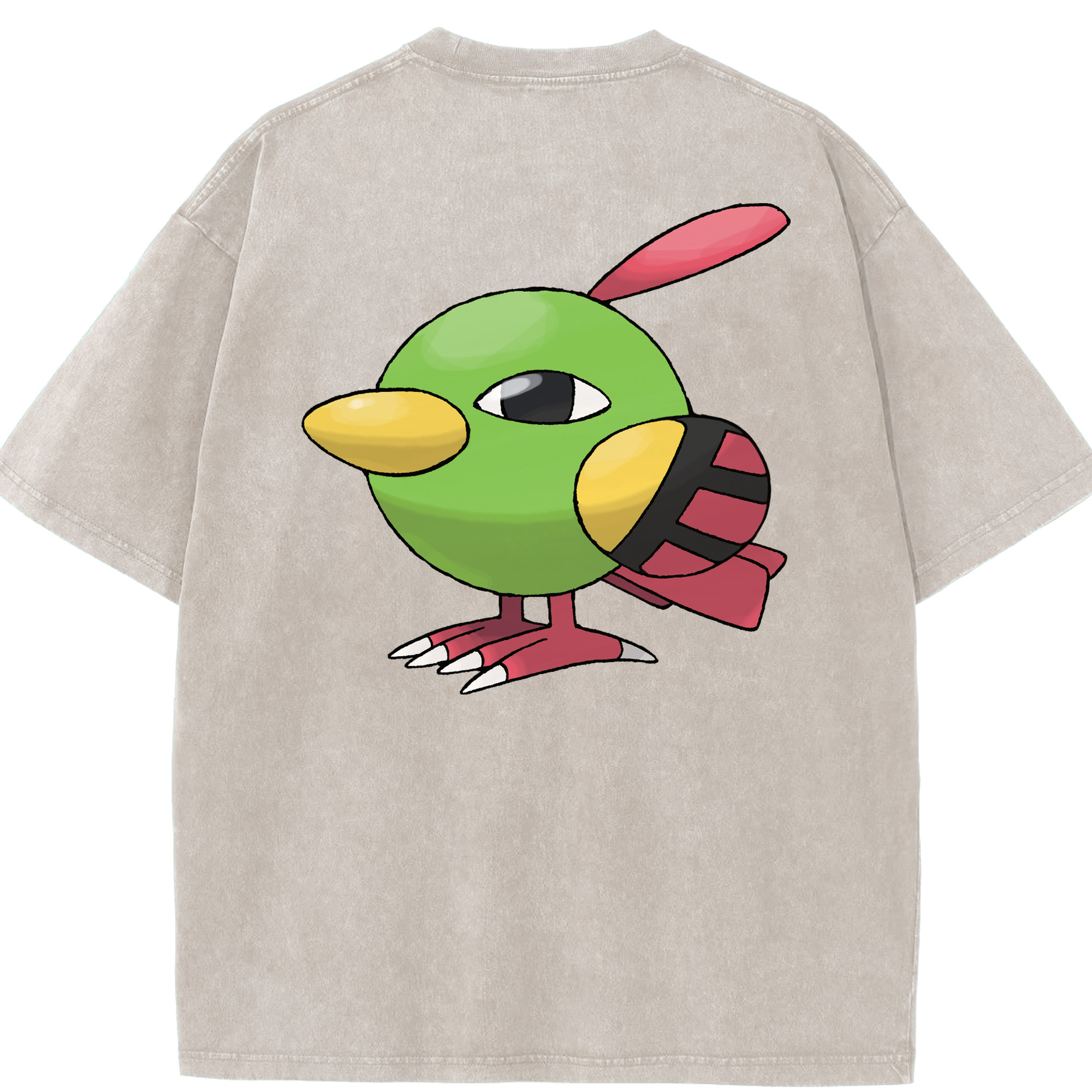 （画像用） ポケットモンスター Pokémon 綿100% ヴィンテージ風 半袖Tシャツ（背面プリント）