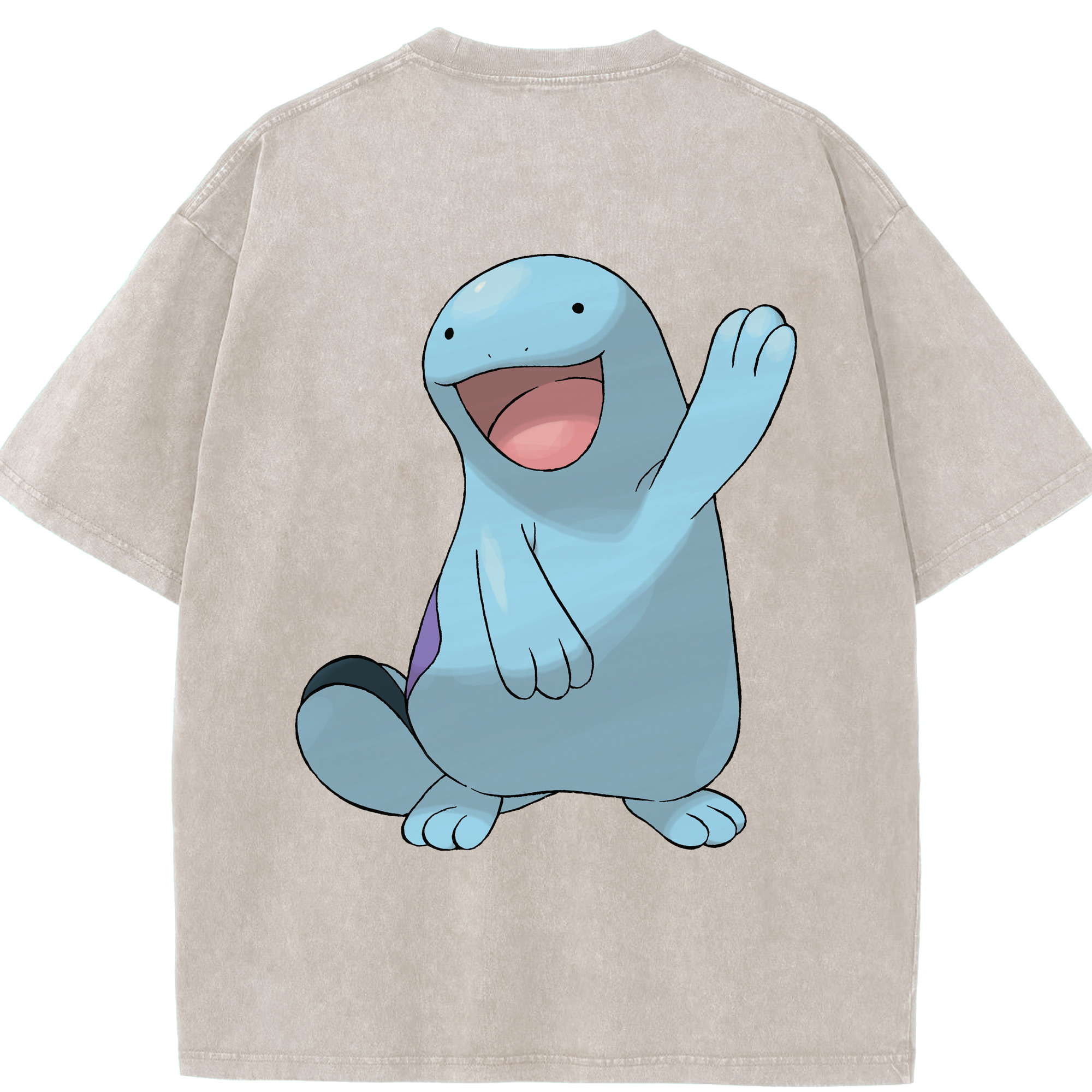 （画像用） ポケットモンスター Pokémon 綿100% ヴィンテージ風 半袖Tシャツ（背面プリント）