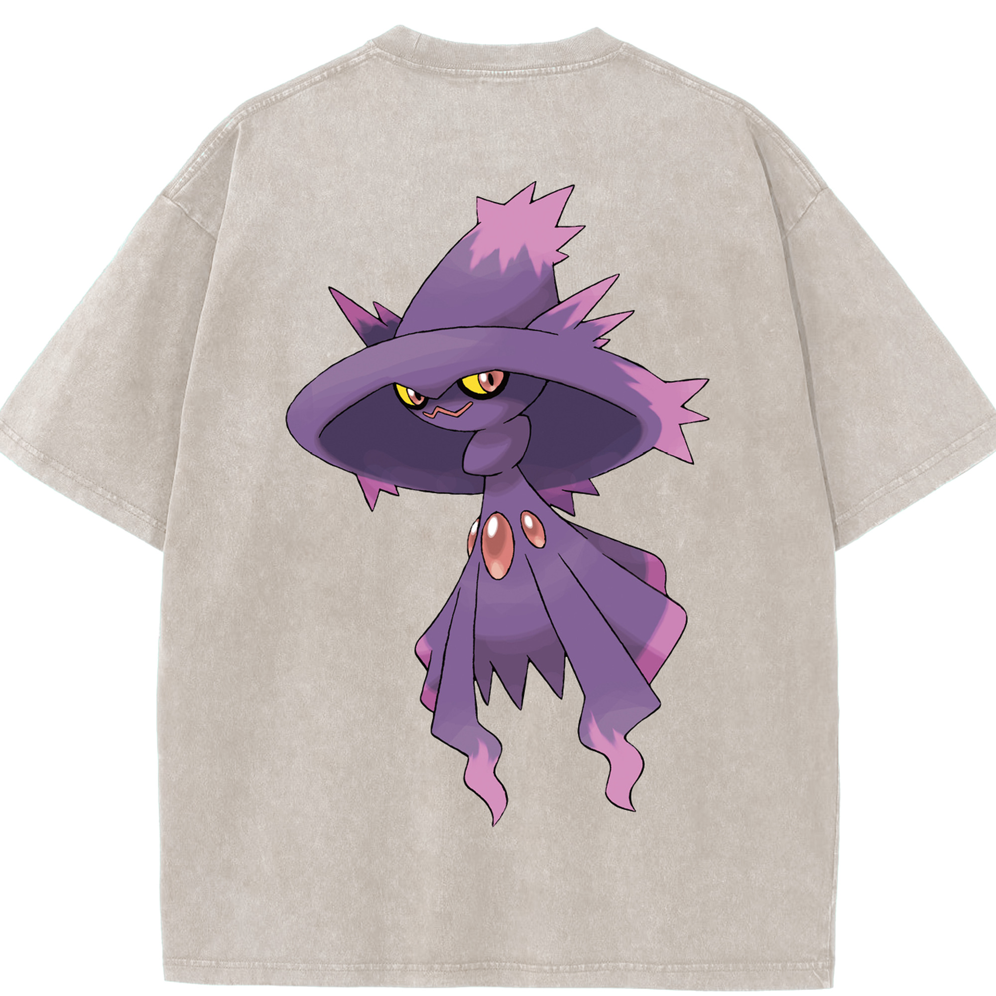 （画像用） ポケットモンスター Pokémon 綿100% ヴィンテージ風 半袖Tシャツ（背面プリント）