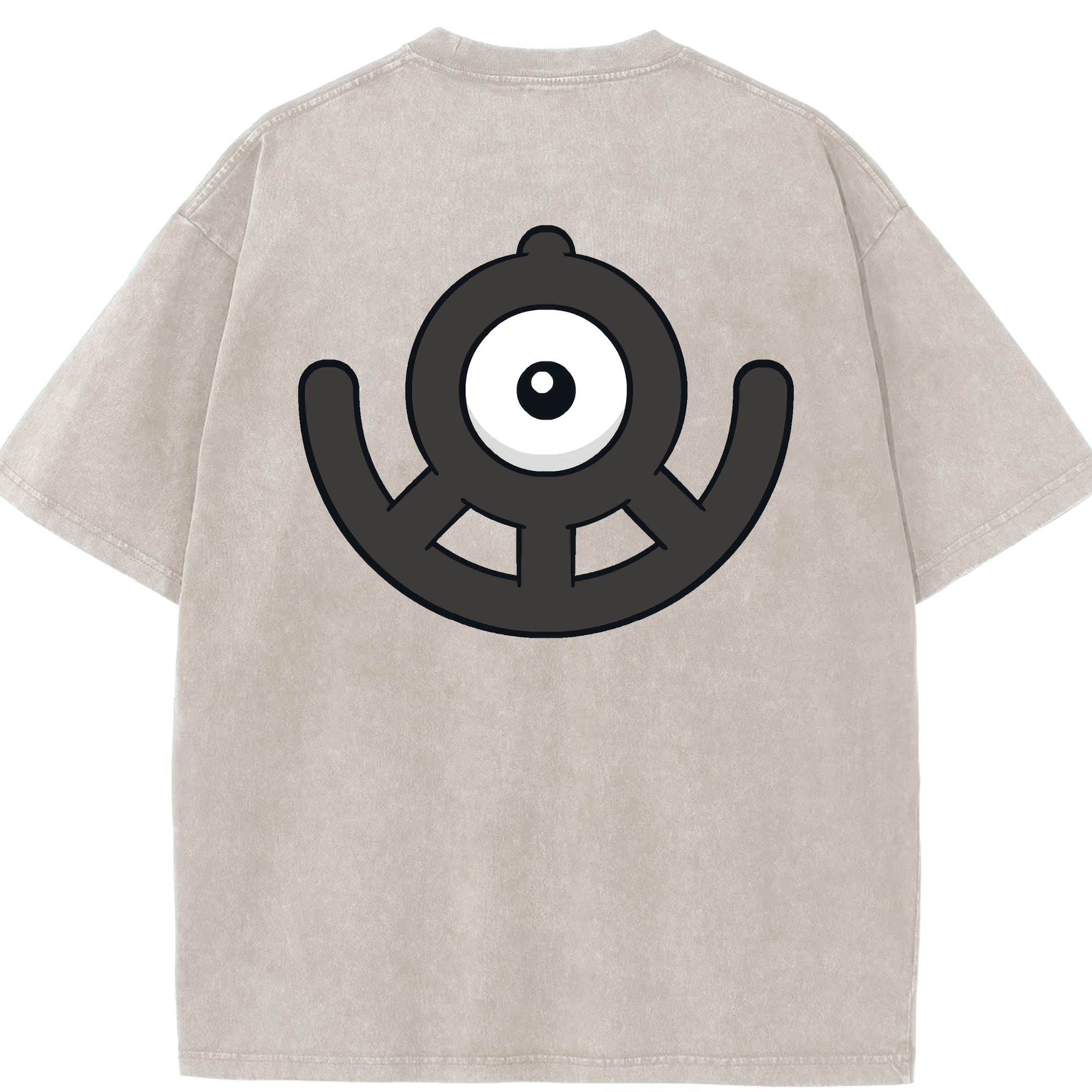 （画像用） ポケットモンスター Pokémon 綿100% ヴィンテージ風 半袖Tシャツ（背面プリント）