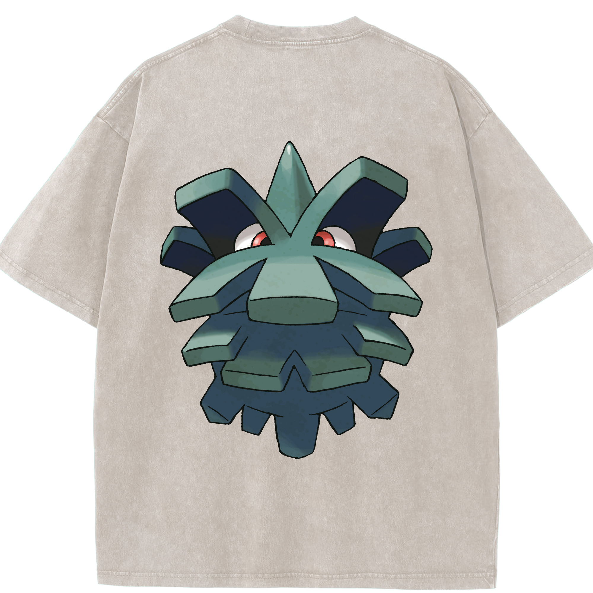 （画像用） ポケットモンスター Pokémon 綿100% ヴィンテージ風 半袖Tシャツ（背面プリント）