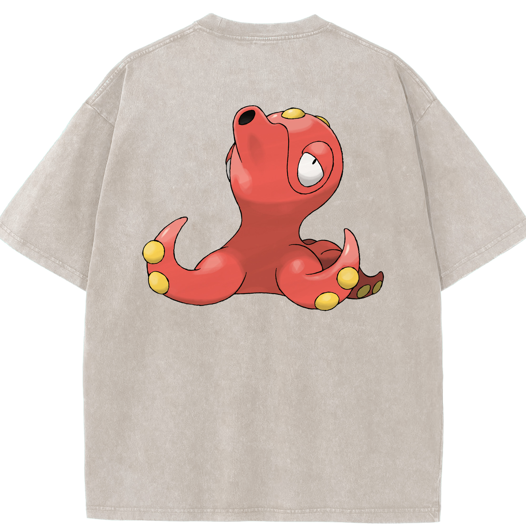 （画像用） ポケットモンスター Pokémon 綿100% ヴィンテージ風 半袖Tシャツ（背面プリント）