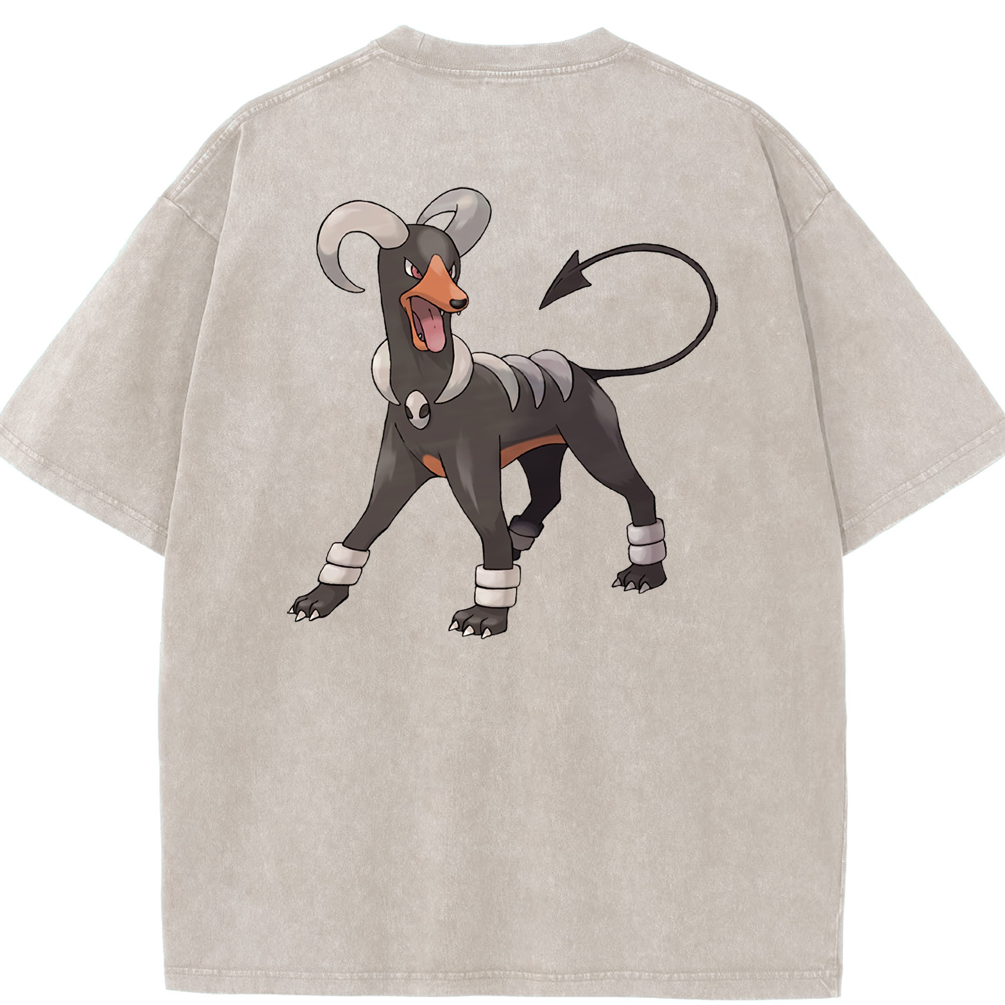 （画像用） ポケットモンスター Pokémon 綿100% ヴィンテージ風 半袖Tシャツ（背面プリント）