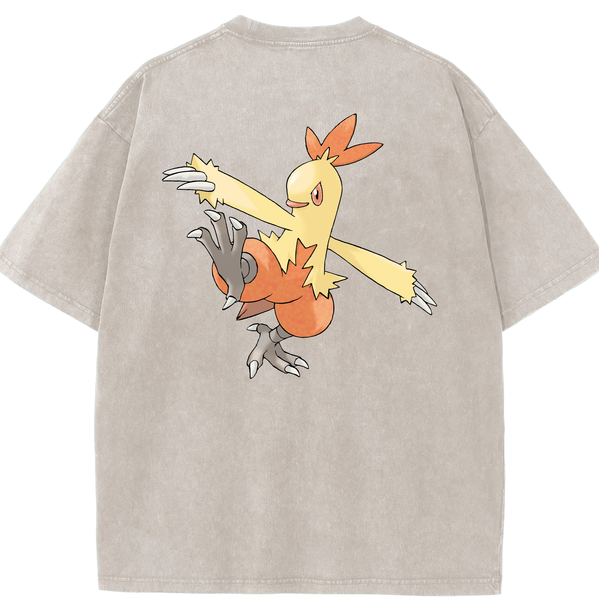 （画像用） ポケットモンスター Pokémon 綿100% ヴィンテージ風 半袖Tシャツ（背面プリント）