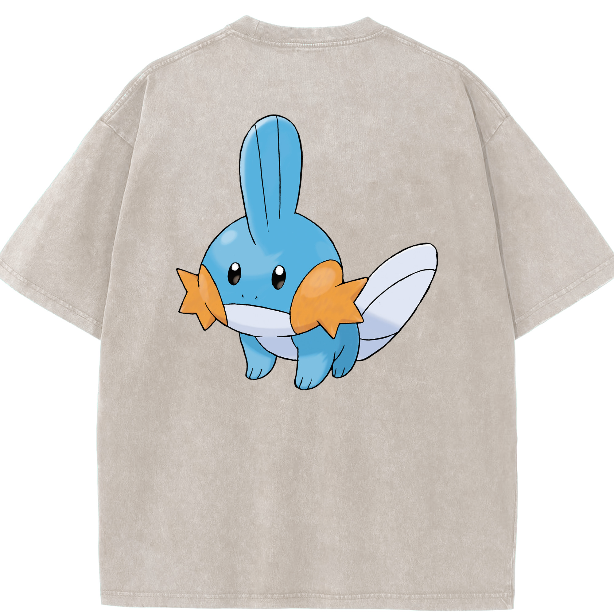 （画像用） ポケットモンスター Pokémon 綿100% ヴィンテージ風 半袖Tシャツ（背面プリント）