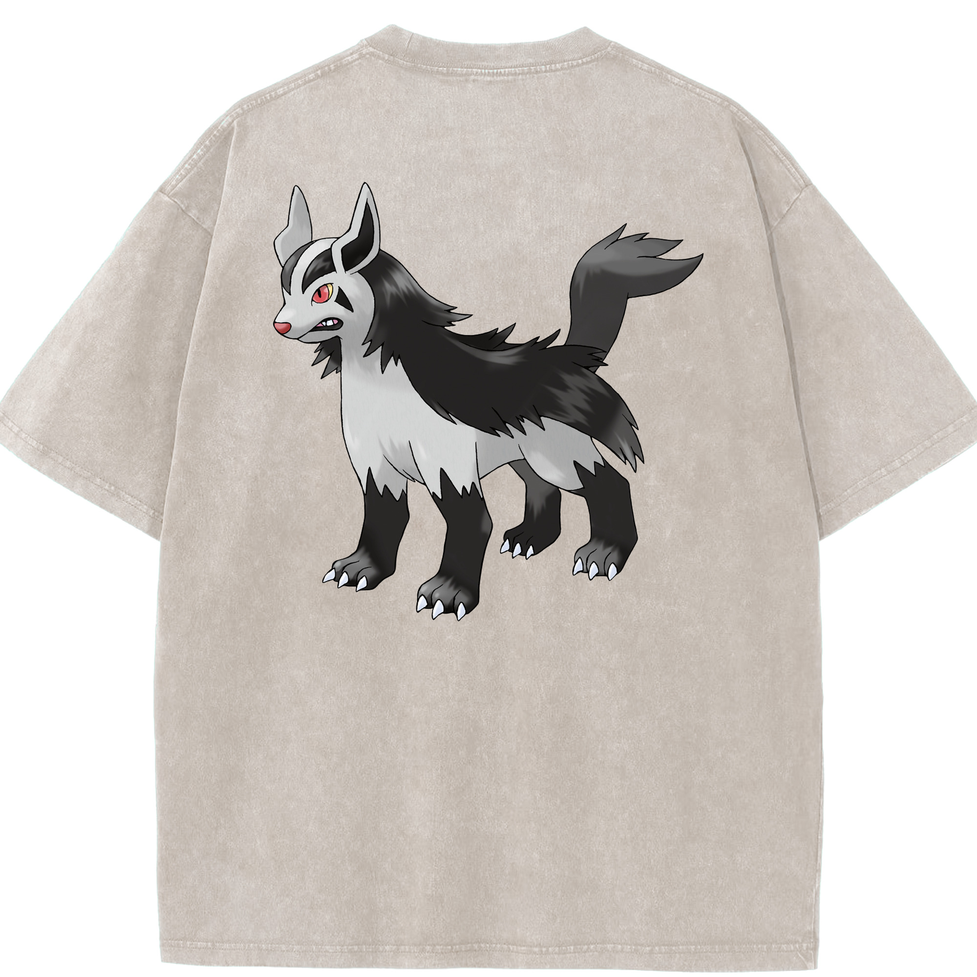 （画像用） ポケットモンスター Pokémon 綿100% ヴィンテージ風 半袖Tシャツ（背面プリント）