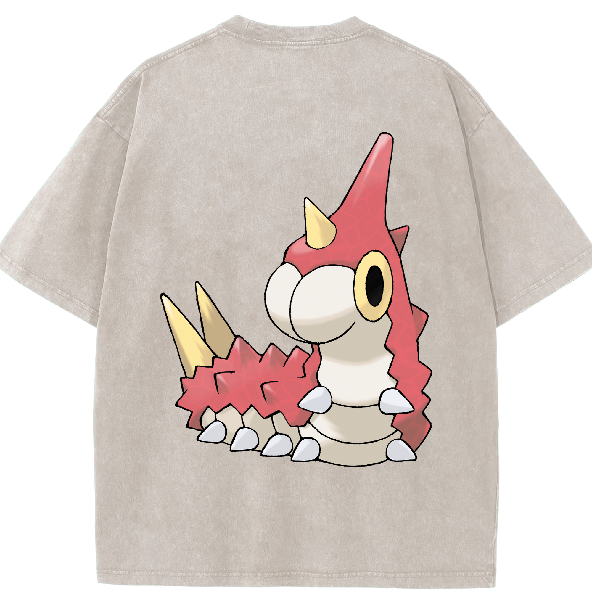 （画像用） ポケットモンスター Pokémon 綿100% ヴィンテージ風 半袖Tシャツ（背面プリント）