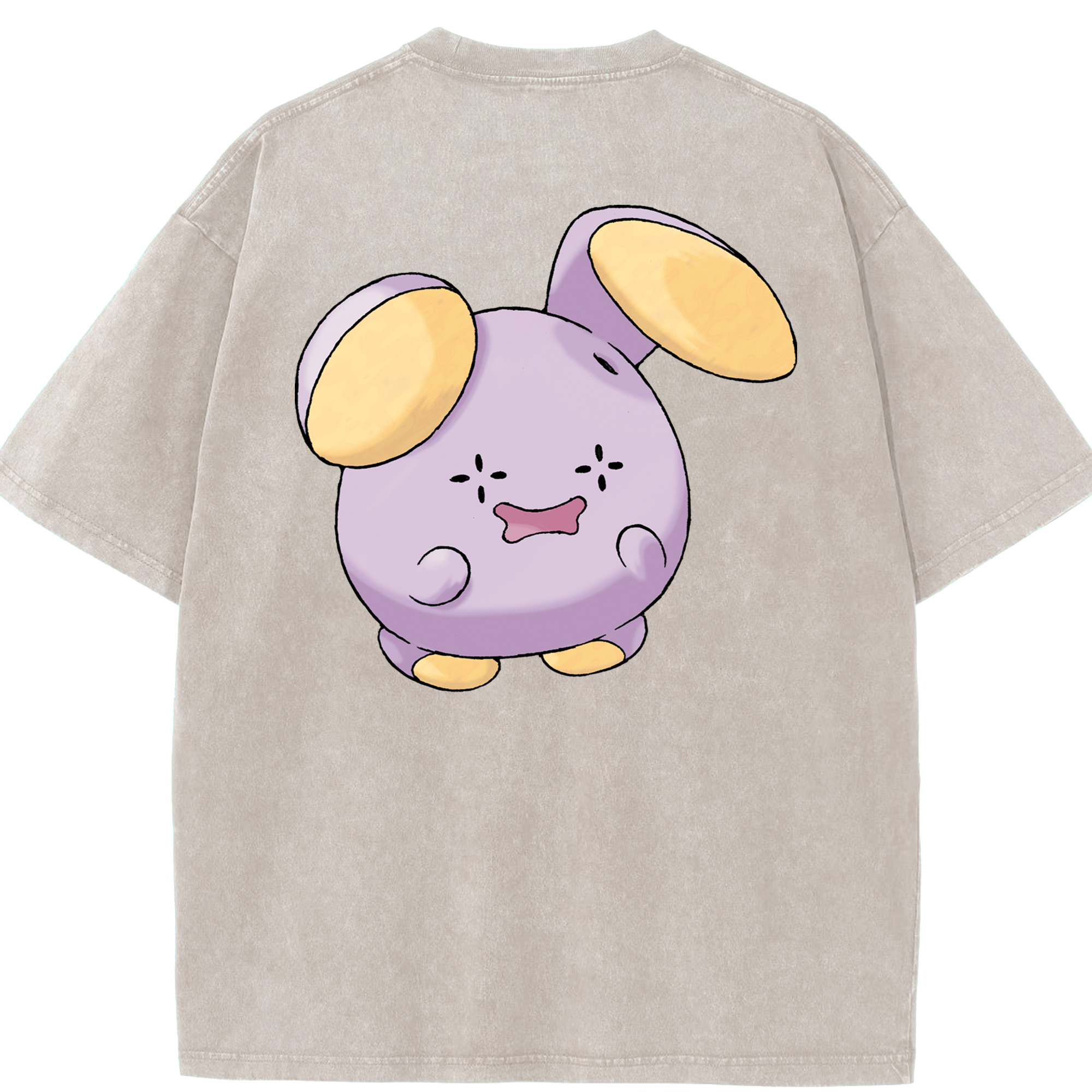 （画像用） ポケットモンスター Pokémon 綿100% ヴィンテージ風 半袖Tシャツ（背面プリント）