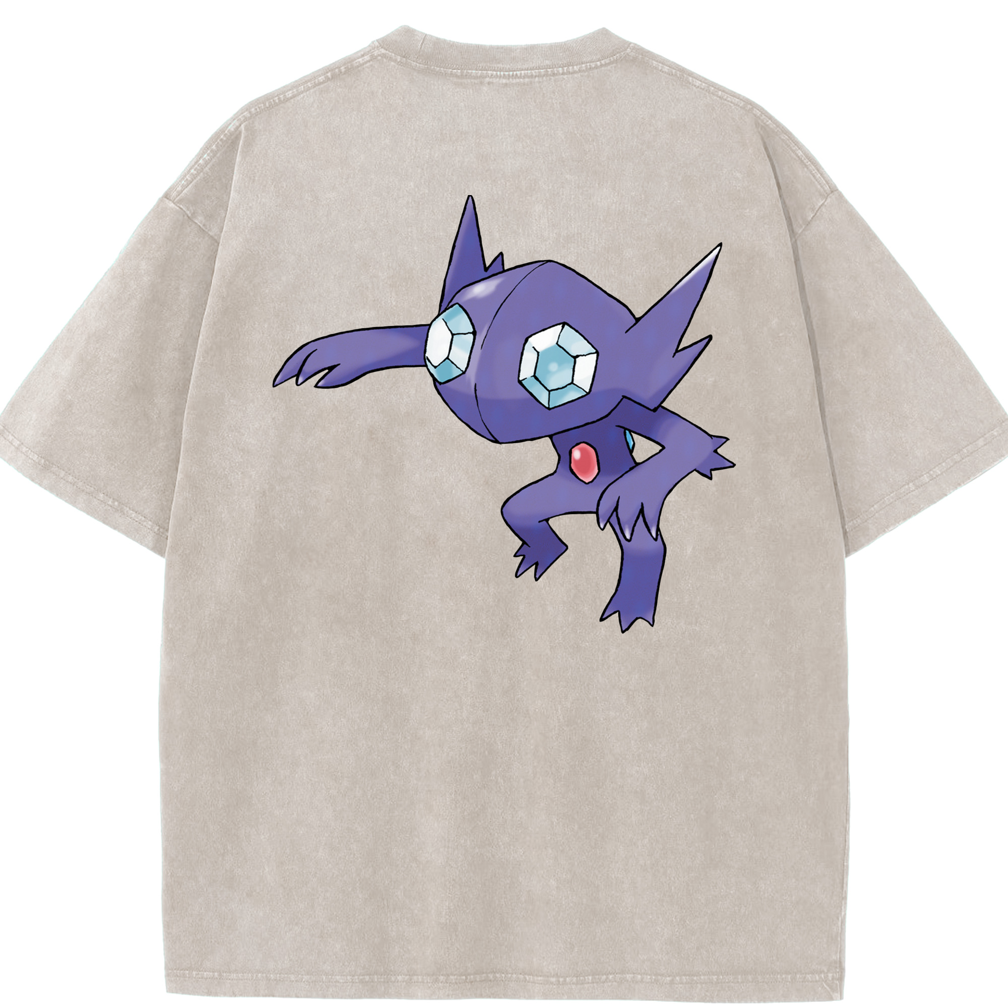 （画像用） ポケットモンスター Pokémon 綿100% ヴィンテージ風 半袖Tシャツ（背面プリント）