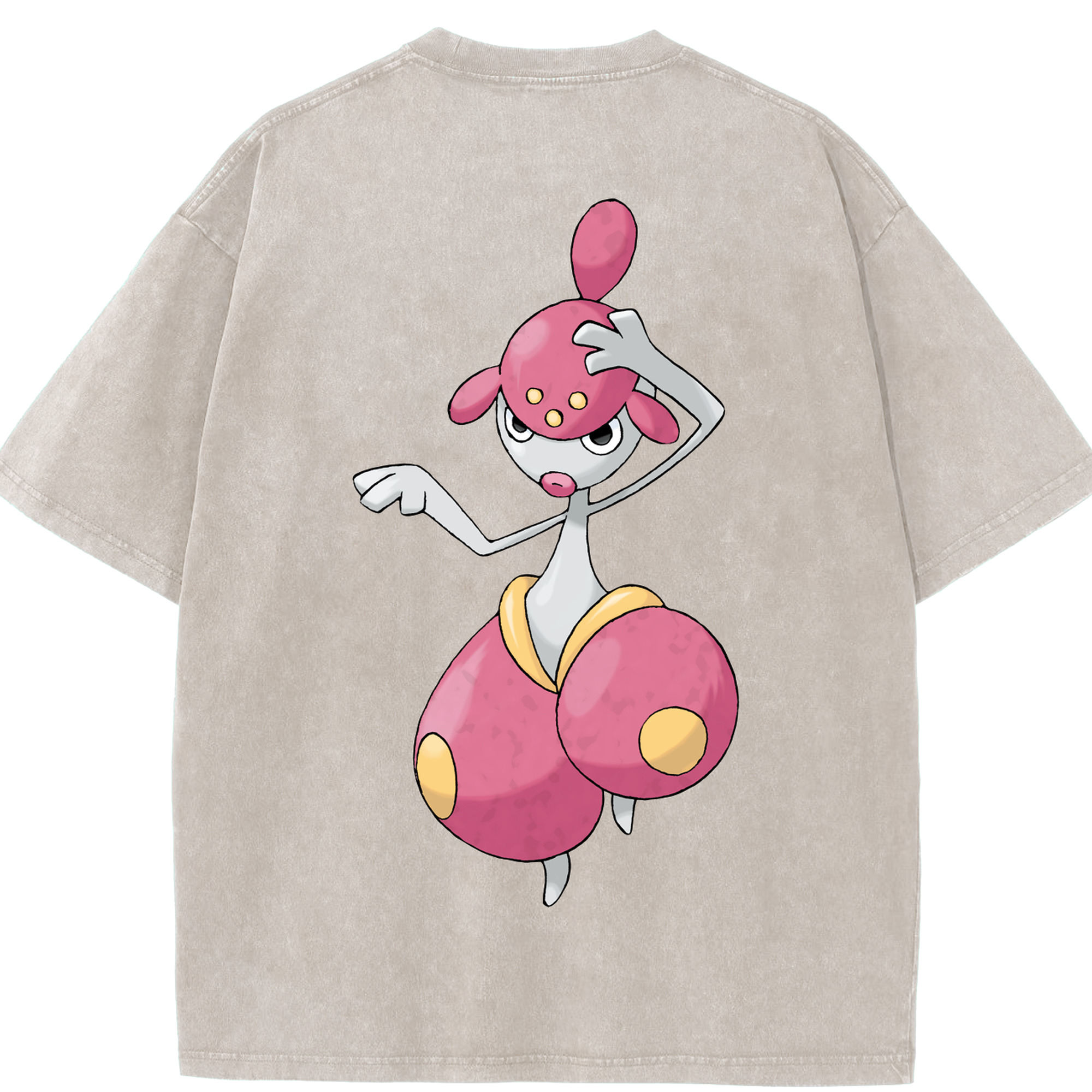 （画像用） ポケットモンスター Pokémon 綿100% ヴィンテージ風 半袖Tシャツ（背面プリント）