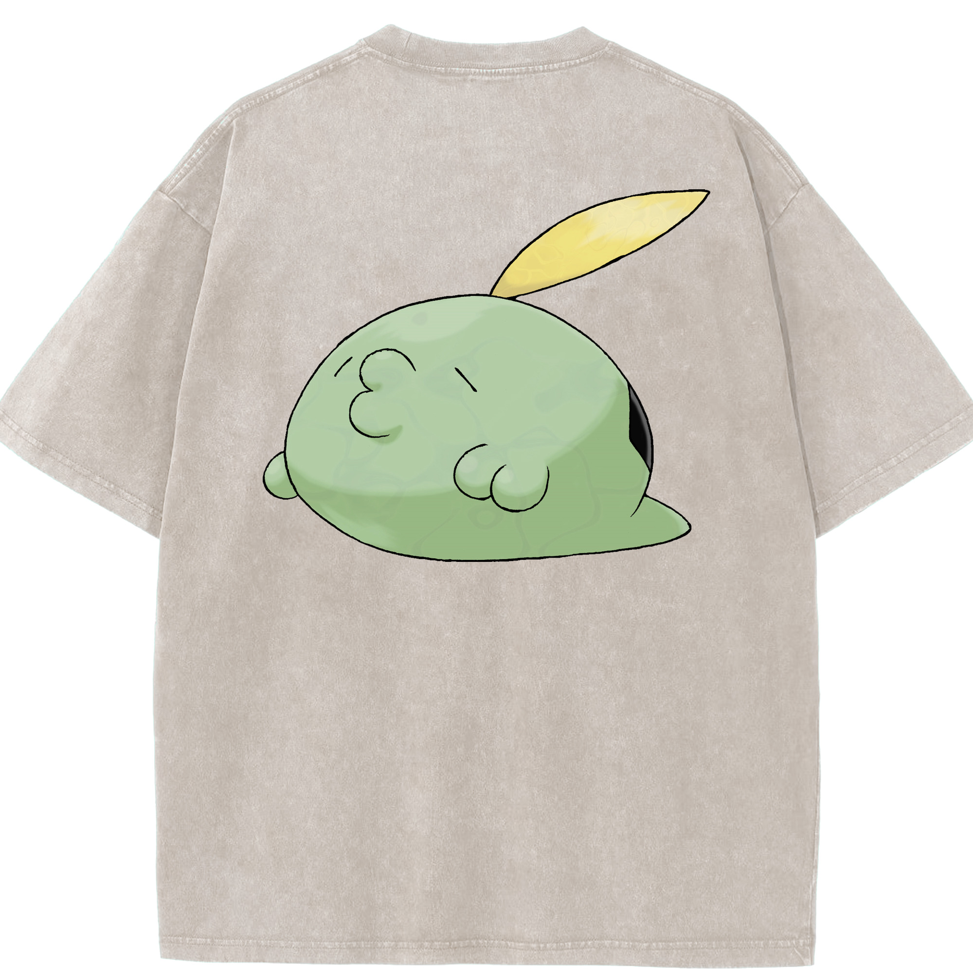（画像用） ポケットモンスター Pokémon 綿100% ヴィンテージ風 半袖Tシャツ（背面プリント）