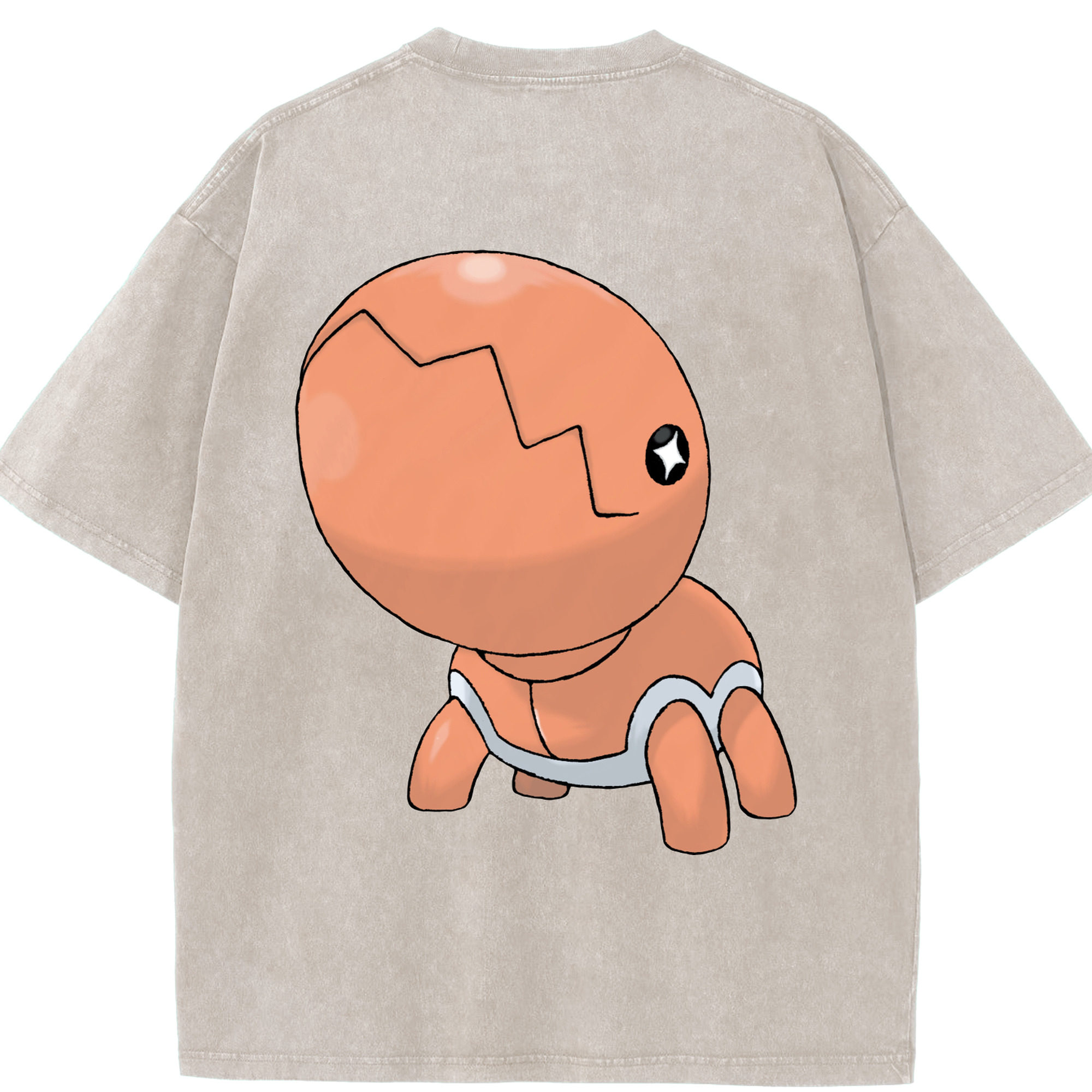 （画像用） ポケットモンスター Pokémon 綿100% ヴィンテージ風 半袖Tシャツ（背面プリント）