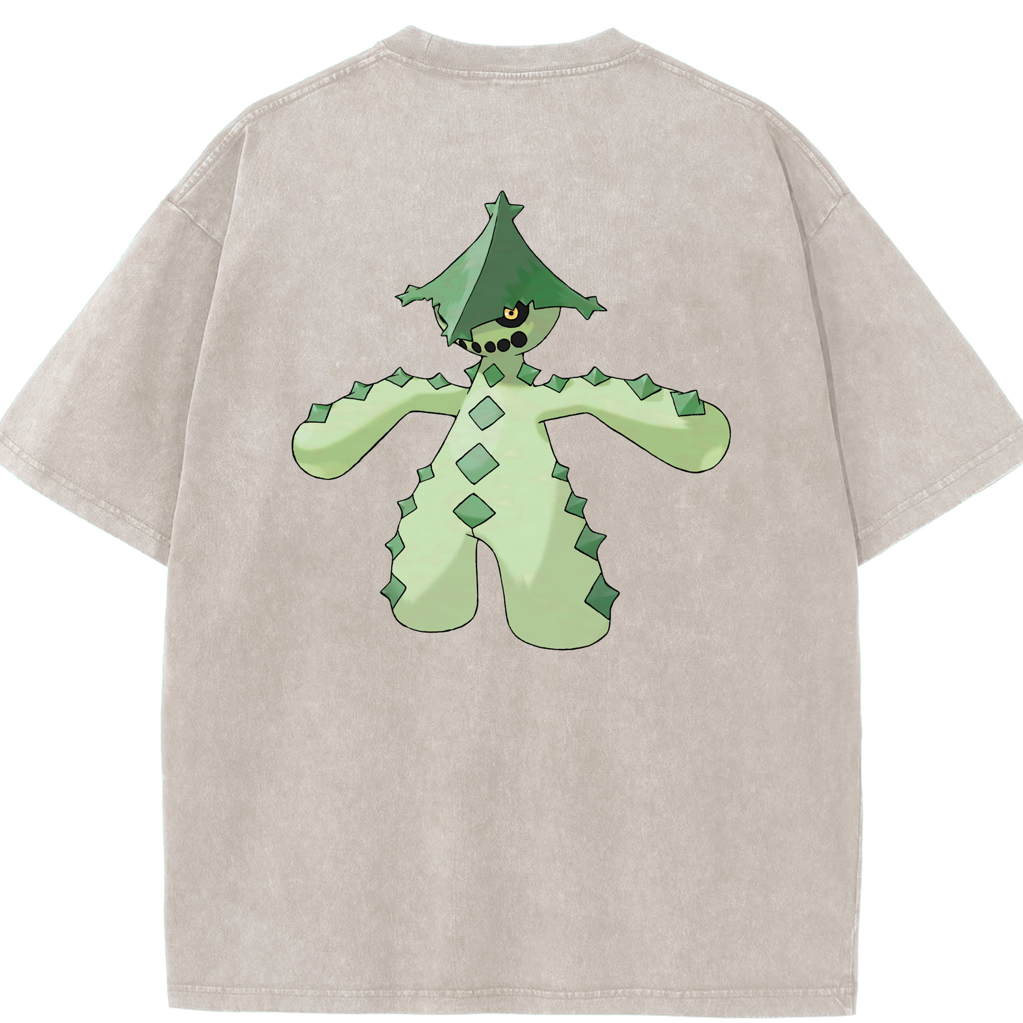 （画像用） ポケットモンスター Pokémon 綿100% ヴィンテージ風 半袖Tシャツ（背面プリント）