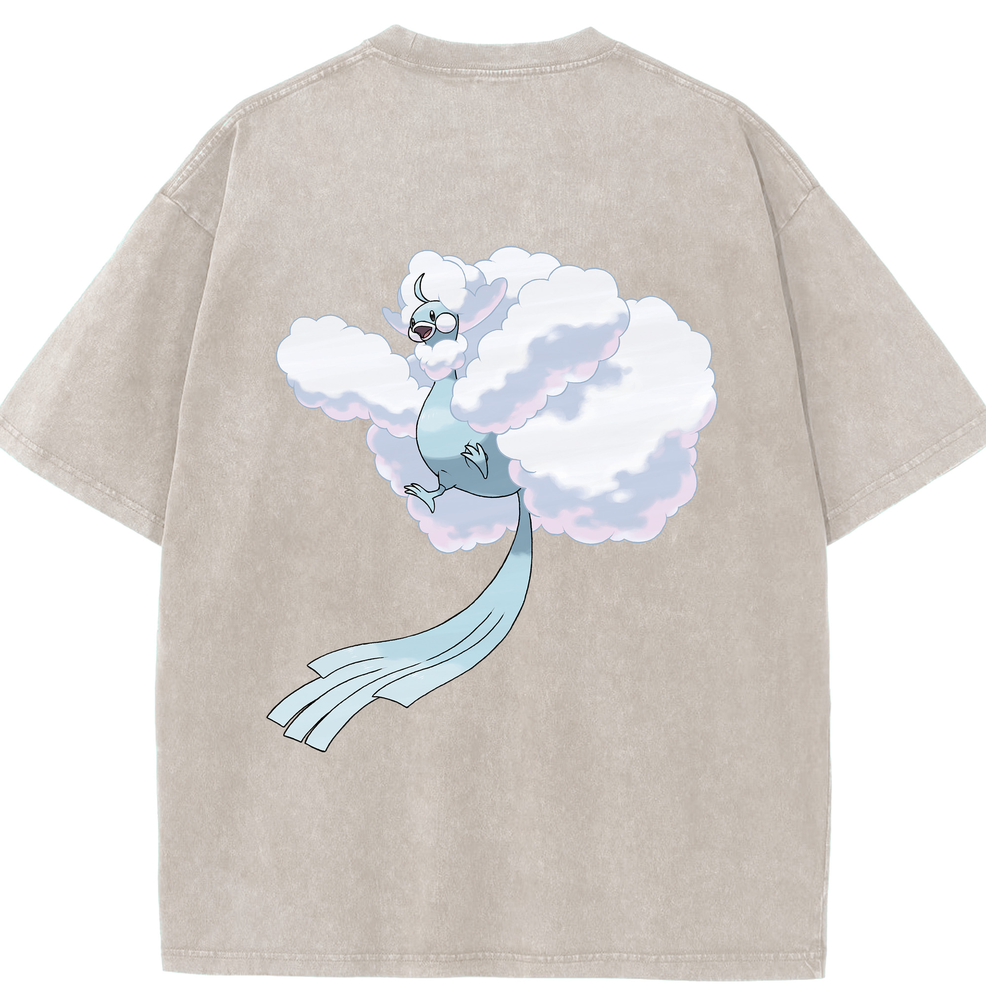（画像用） ポケットモンスター Pokémon 綿100% ヴィンテージ風 半袖Tシャツ（背面プリント）