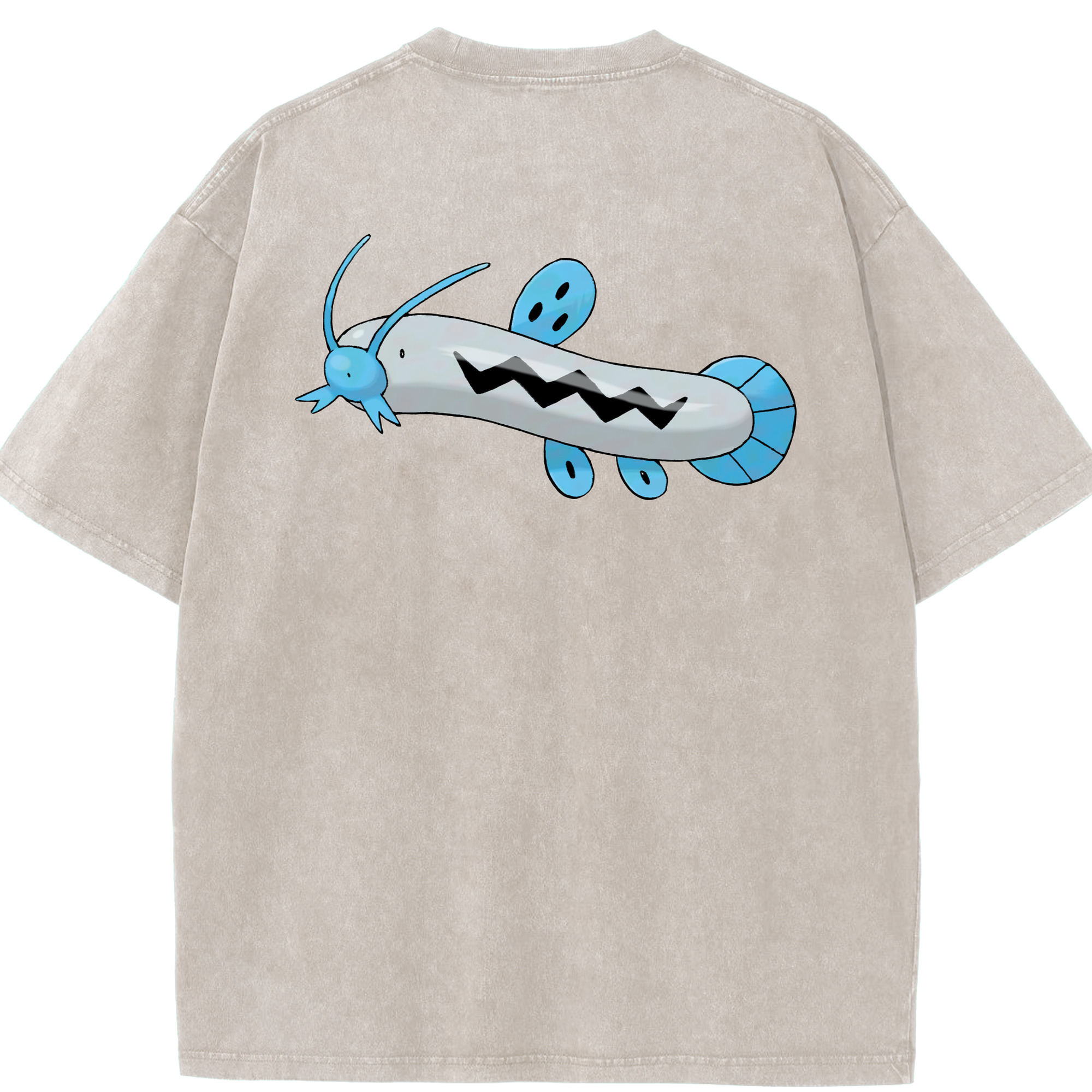 （画像用） ポケットモンスター Pokémon 綿100% ヴィンテージ風 半袖Tシャツ（背面プリント）