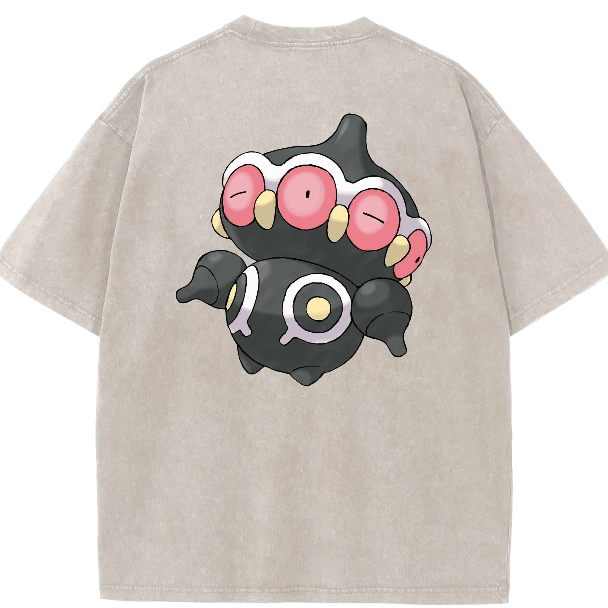 （画像用） ポケットモンスター Pokémon 綿100% ヴィンテージ風 半袖Tシャツ（背面プリント）