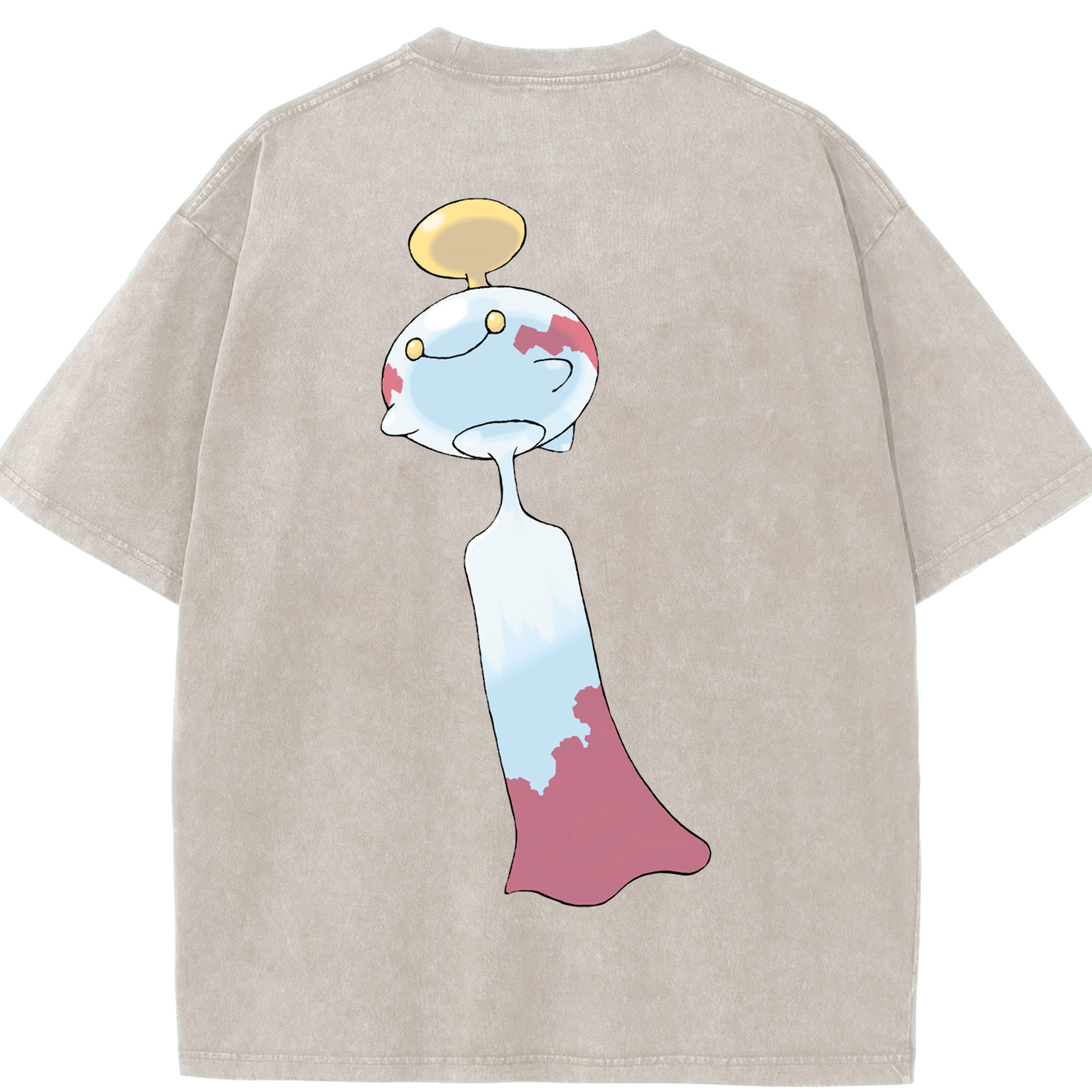 （画像用） ポケットモンスター Pokémon 綿100% ヴィンテージ風 半袖Tシャツ（背面プリント）