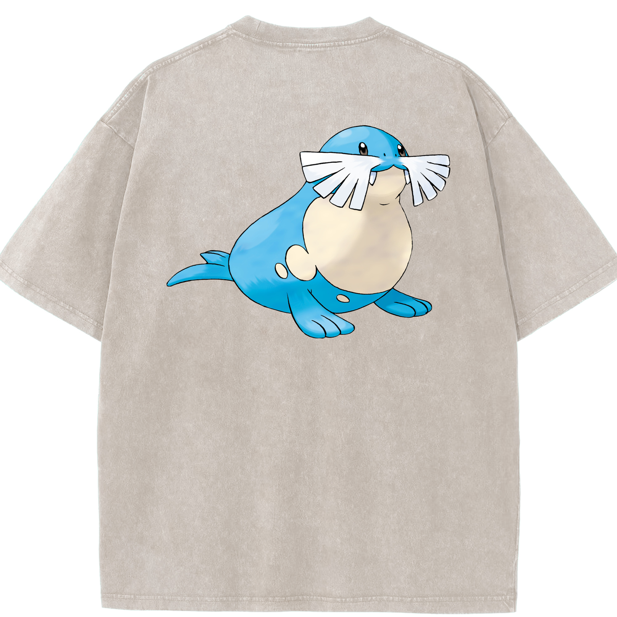 （画像用） ポケットモンスター Pokémon 綿100% ヴィンテージ風 半袖Tシャツ（背面プリント）