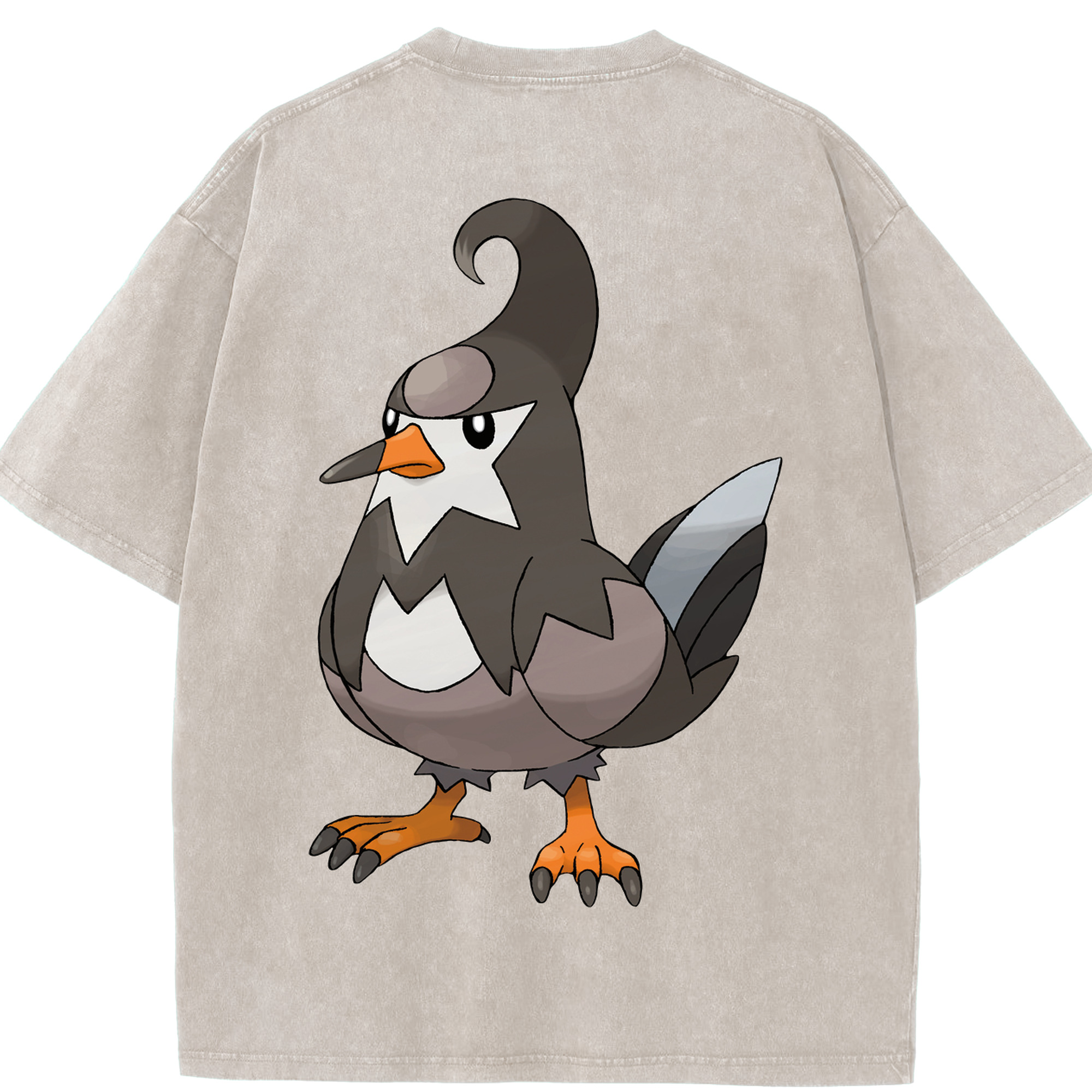（画像用） ポケットモンスター Pokémon 綿100% ヴィンテージ風 半袖Tシャツ（背面プリント）