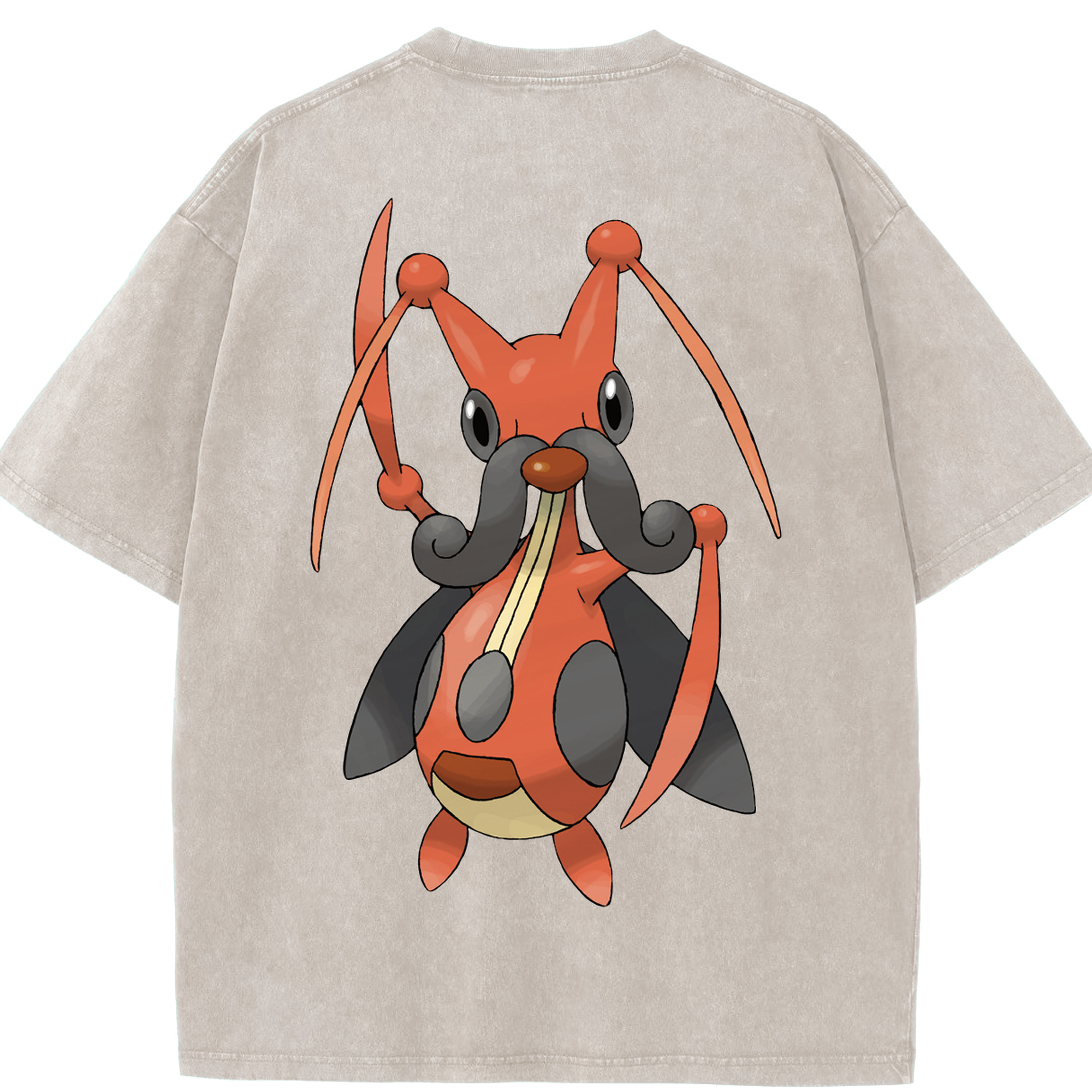 （画像用） ポケットモンスター Pokémon 綿100% ヴィンテージ風 半袖Tシャツ（背面プリント）