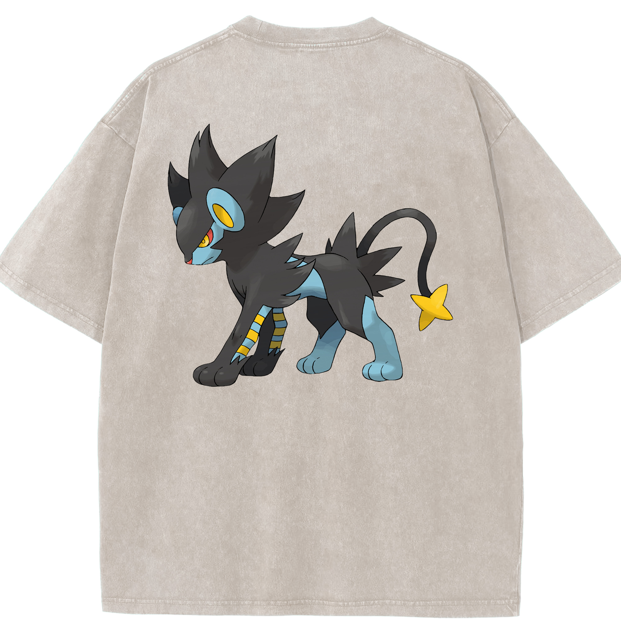 （画像用） ポケットモンスター Pokémon 綿100% ヴィンテージ風 半袖Tシャツ（背面プリント）
