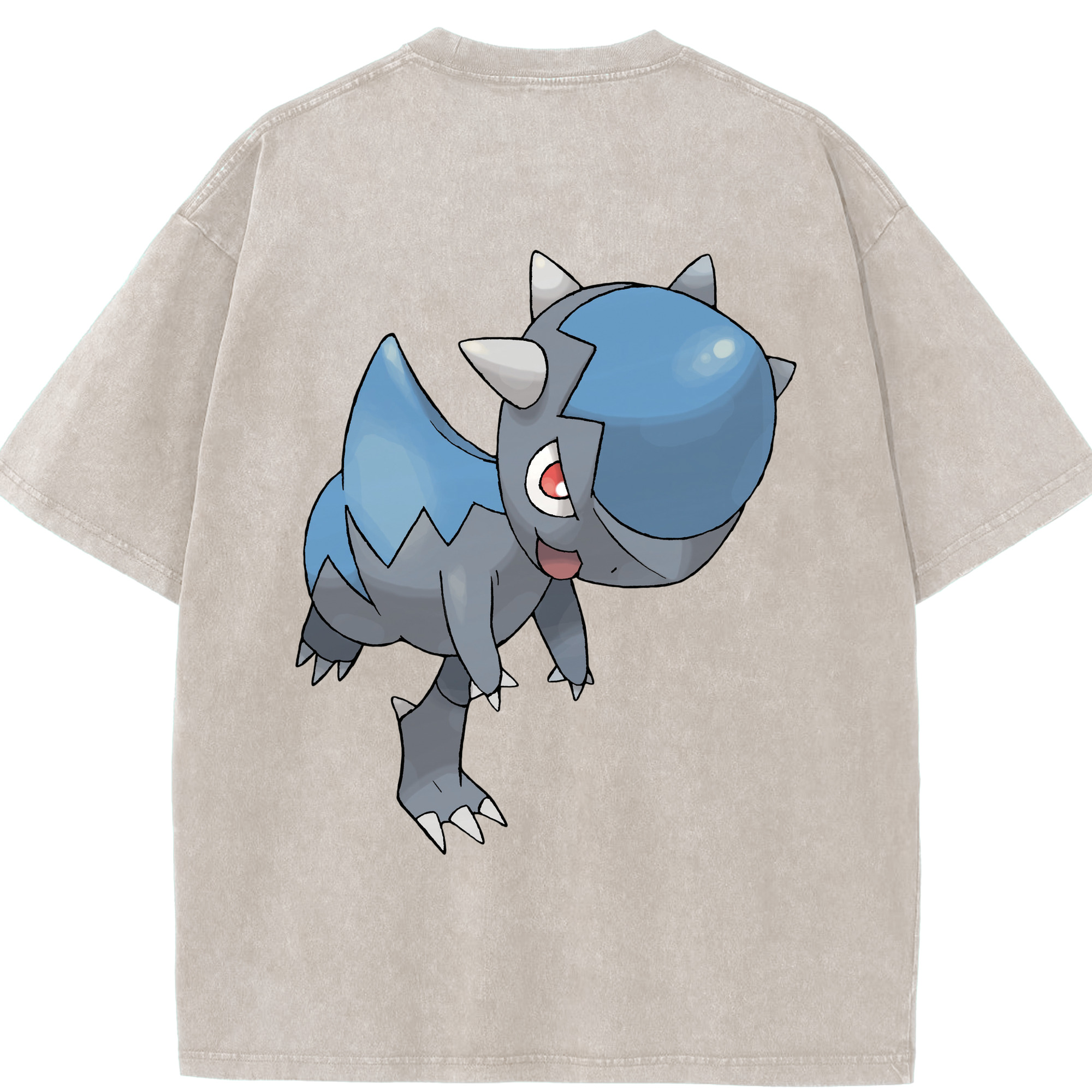 （画像用） ポケットモンスター Pokémon 綿100% ヴィンテージ風 半袖Tシャツ（背面プリント）