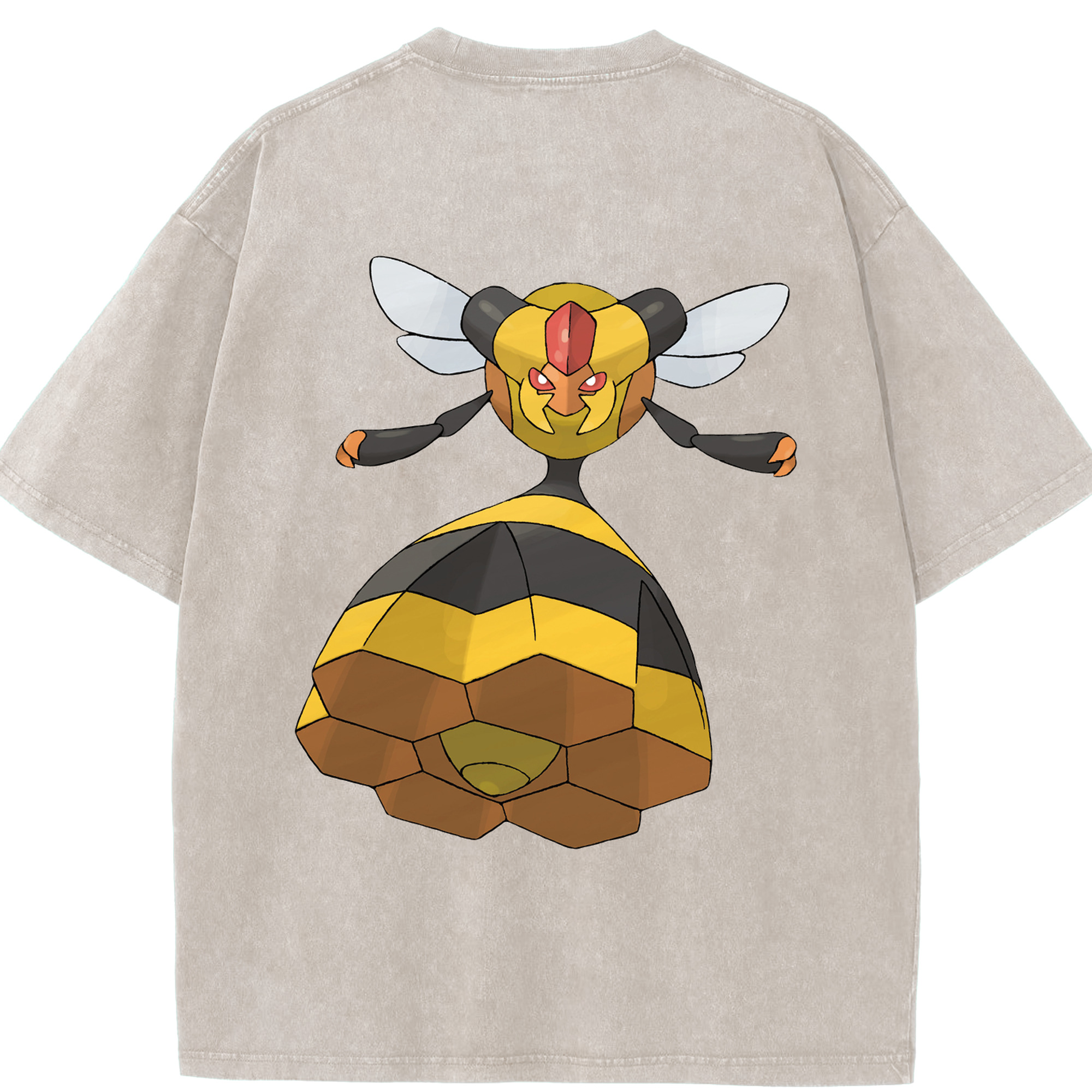 （画像用） ポケットモンスター Pokémon 綿100% ヴィンテージ風 半袖Tシャツ（背面プリント）