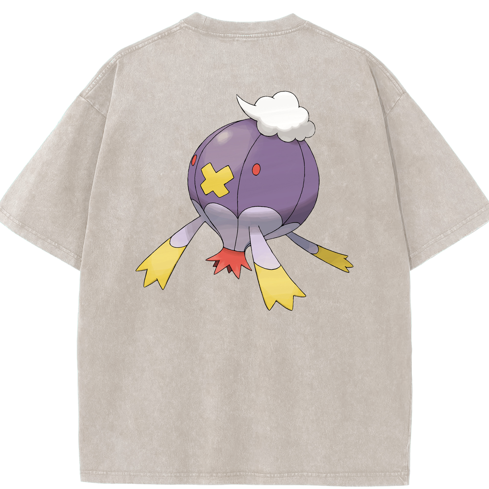 （画像用） ポケットモンスター Pokémon 綿100% ヴィンテージ風 半袖Tシャツ（背面プリント）