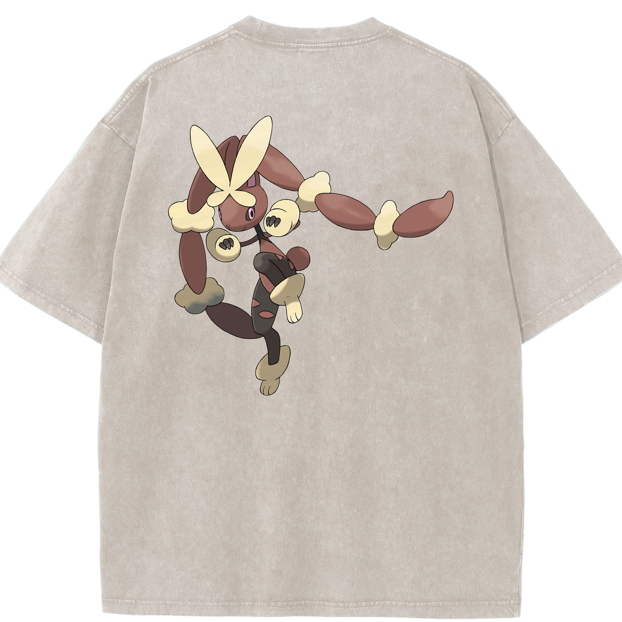 （画像用） ポケットモンスター Pokémon 綿100% ヴィンテージ風 半袖Tシャツ（背面プリント）