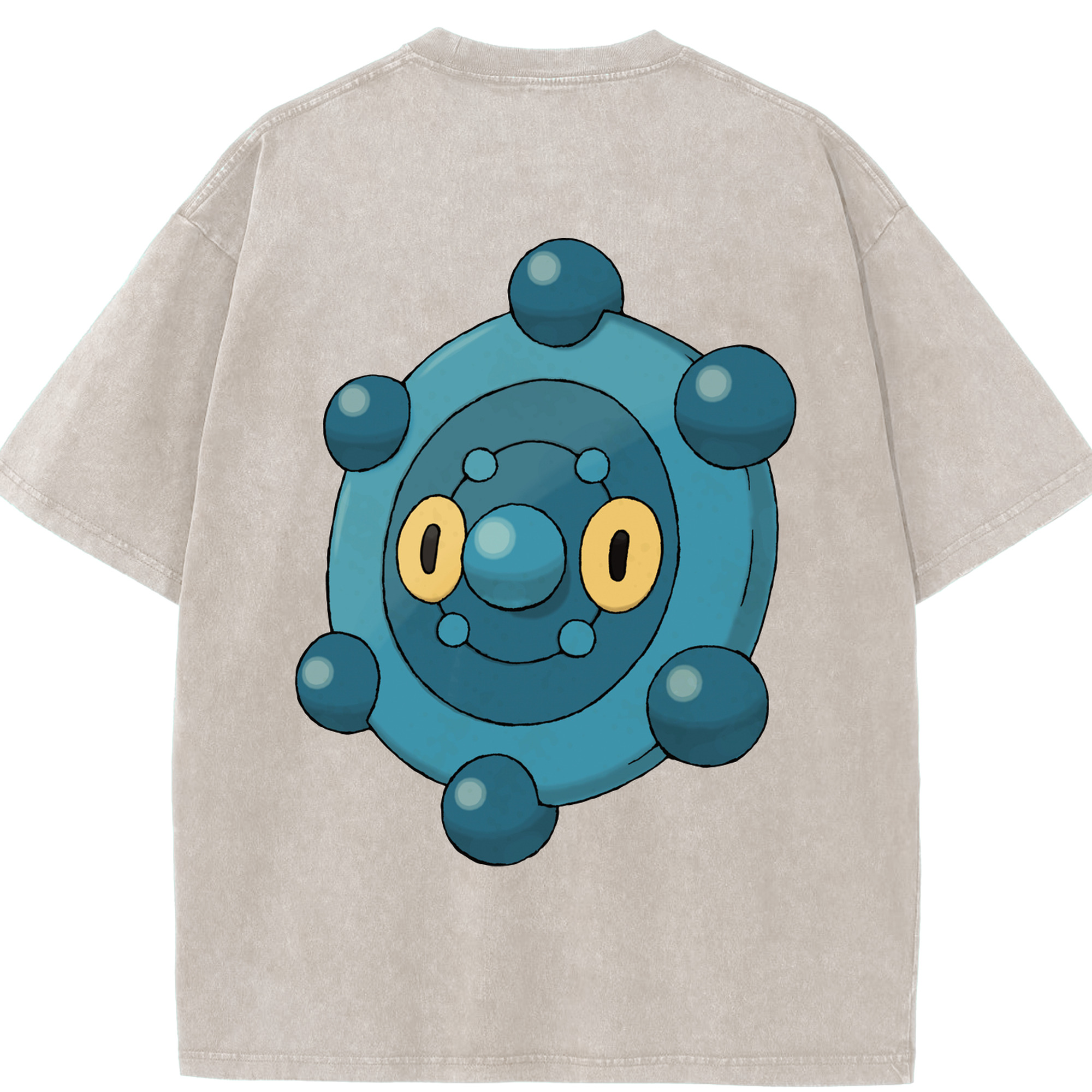 （画像用） ポケットモンスター Pokémon 綿100% ヴィンテージ風 半袖Tシャツ（背面プリント）