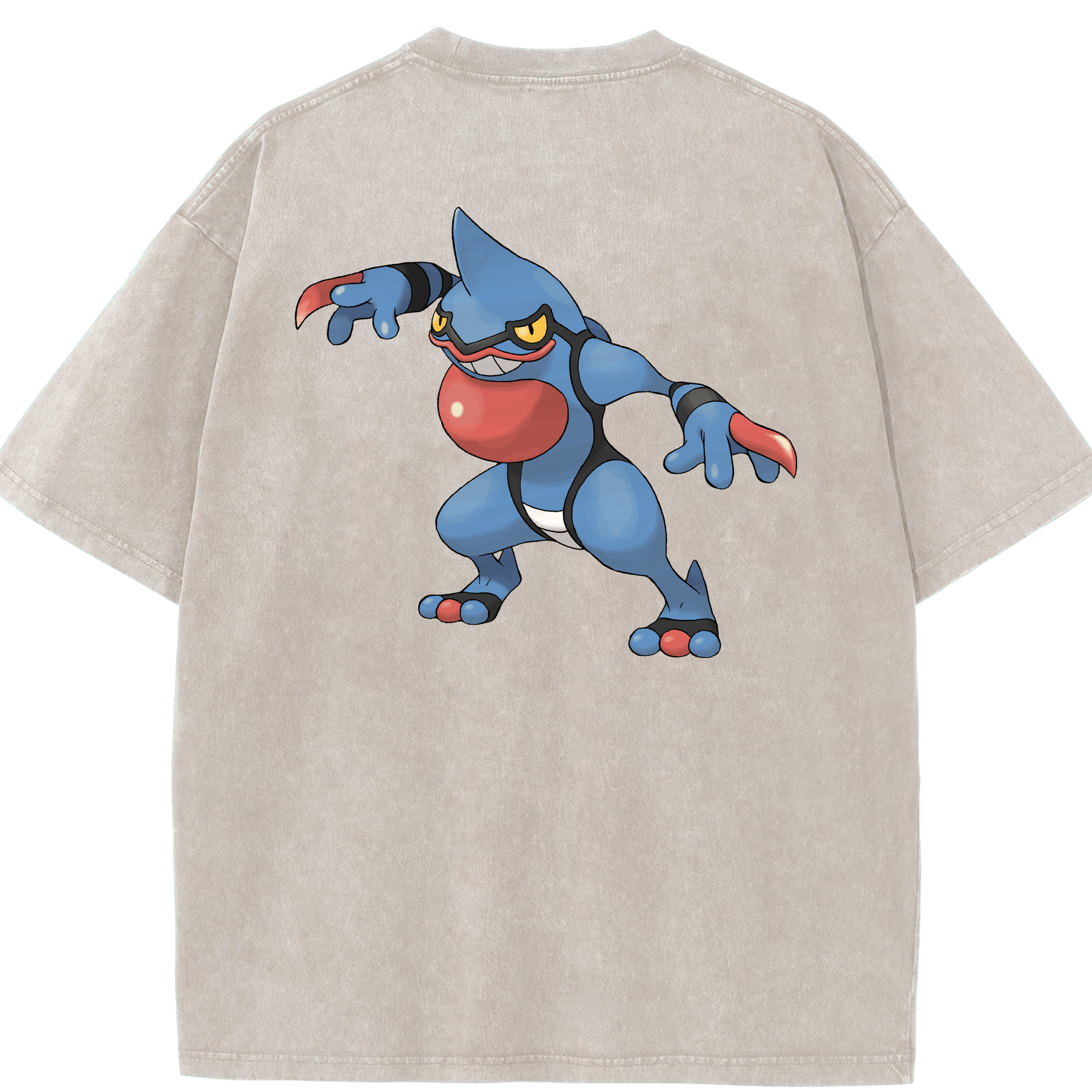 （画像用） ポケットモンスター Pokémon 綿100% ヴィンテージ風 半袖Tシャツ（背面プリント）
