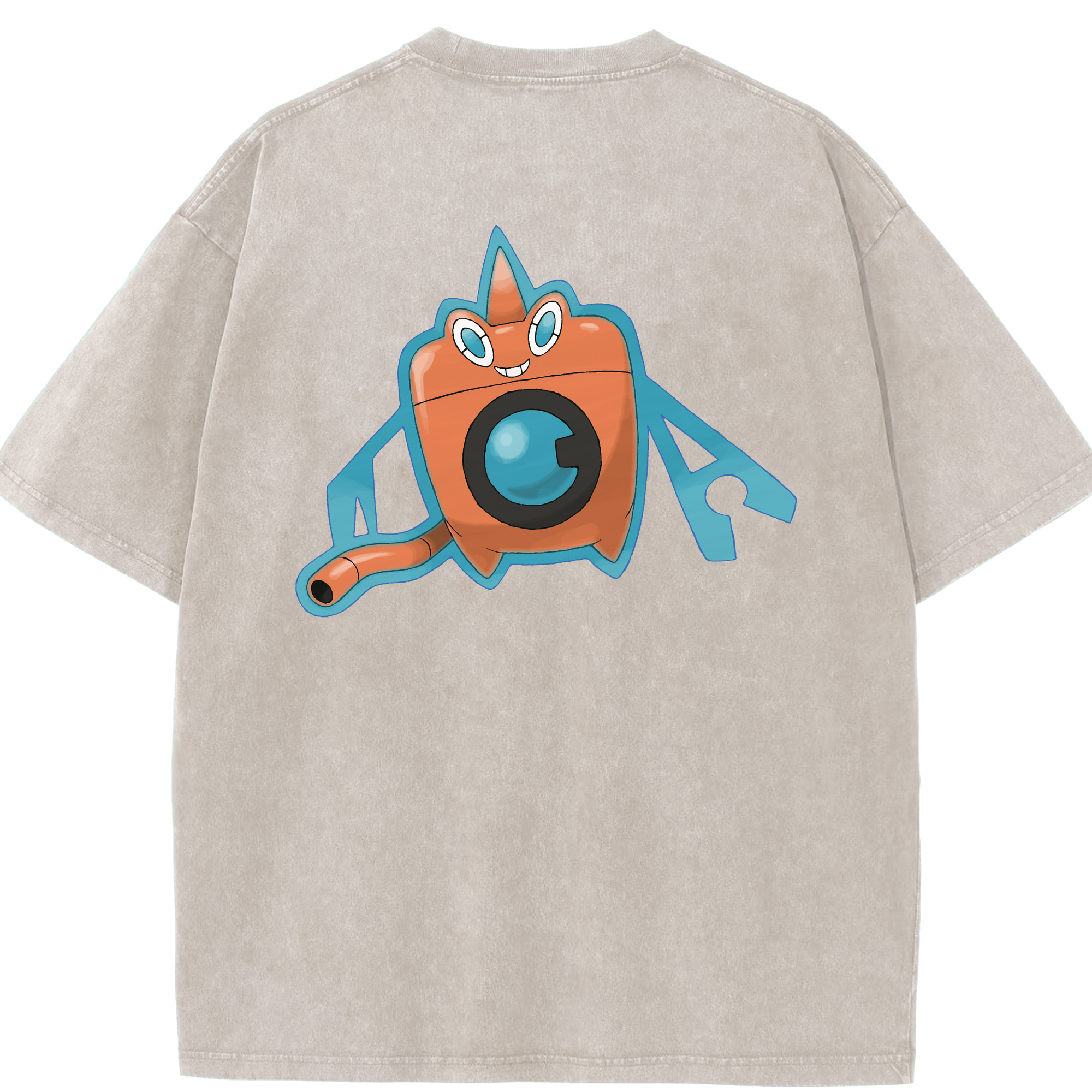 （画像用） ポケットモンスター Pokémon 綿100% ヴィンテージ風 半袖Tシャツ（背面プリント）