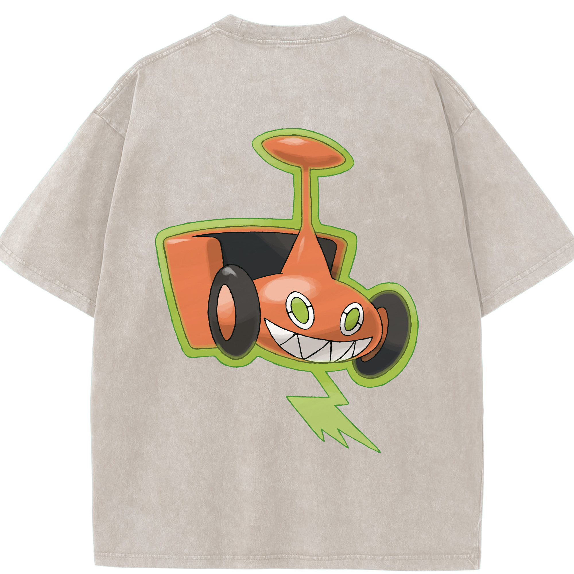 （画像用） ポケットモンスター Pokémon 綿100% ヴィンテージ風 半袖Tシャツ（背面プリント）
