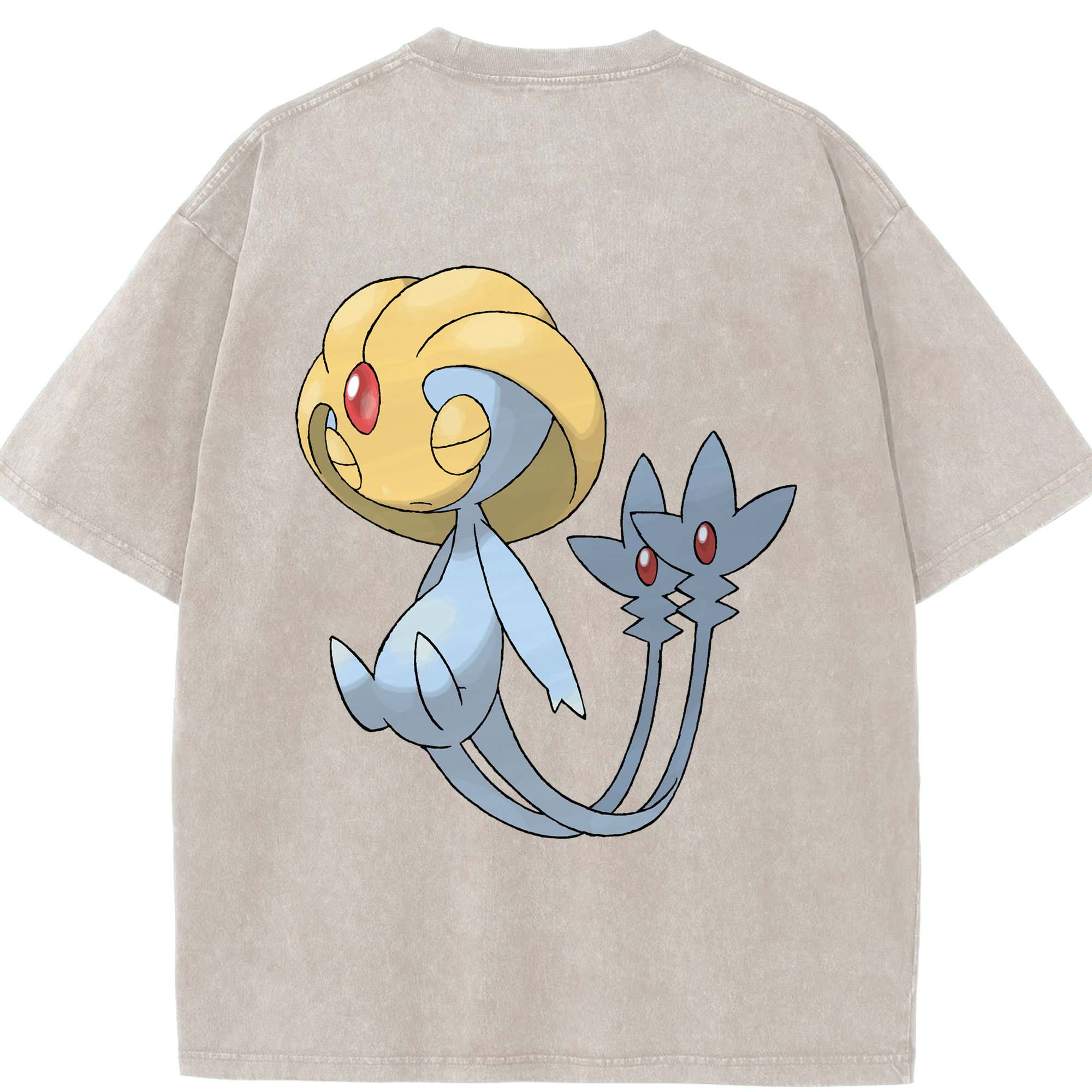 （画像用） ポケットモンスター Pokémon 綿100% ヴィンテージ風 半袖Tシャツ（背面プリント）