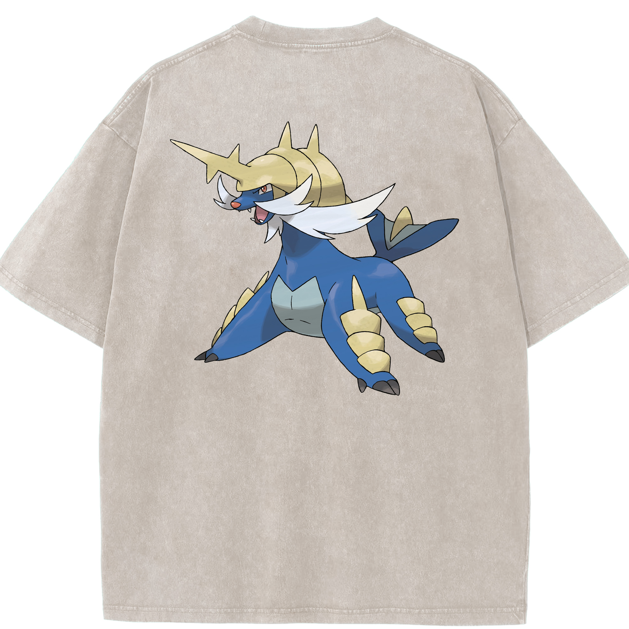 （画像用） ポケットモンスター Pokémon 綿100% ヴィンテージ風 半袖Tシャツ（背面プリント）