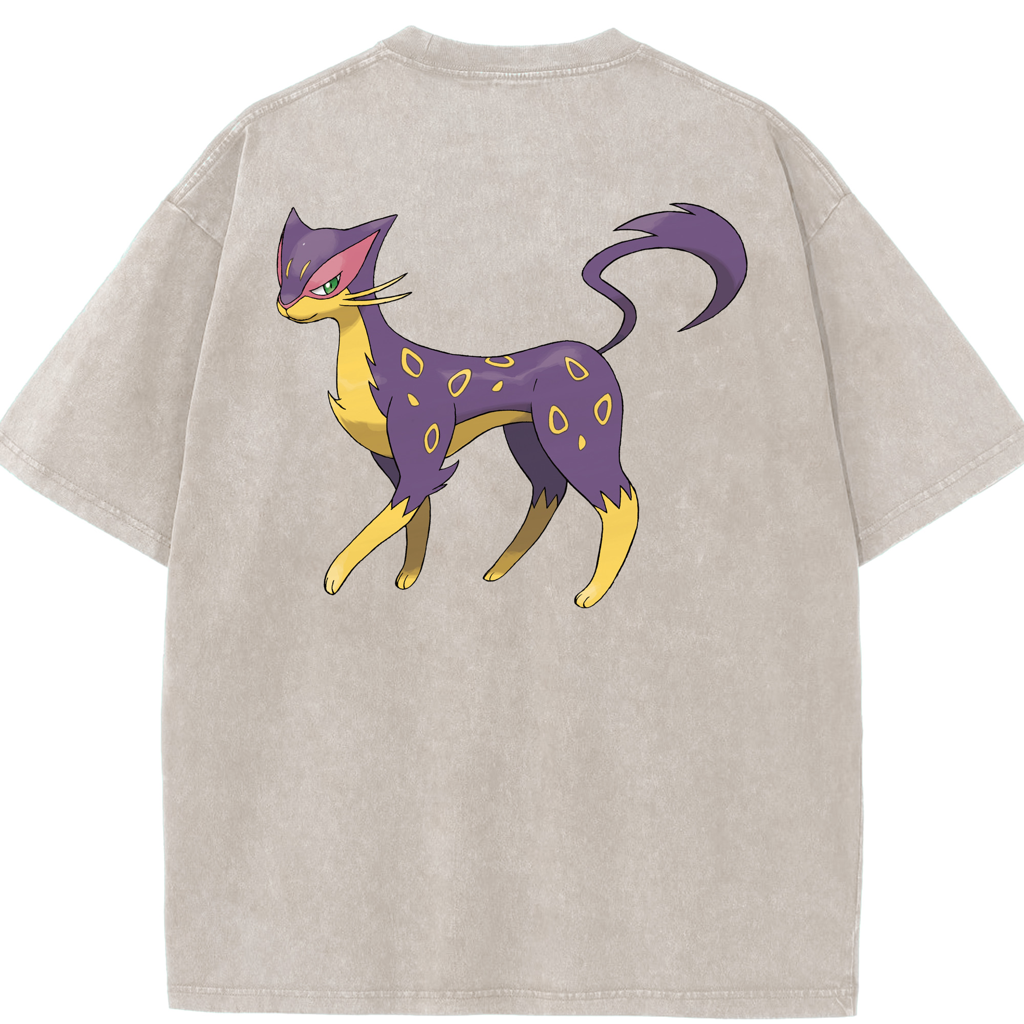 （画像用） ポケットモンスター Pokémon 綿100% ヴィンテージ風 半袖Tシャツ（背面プリント）
