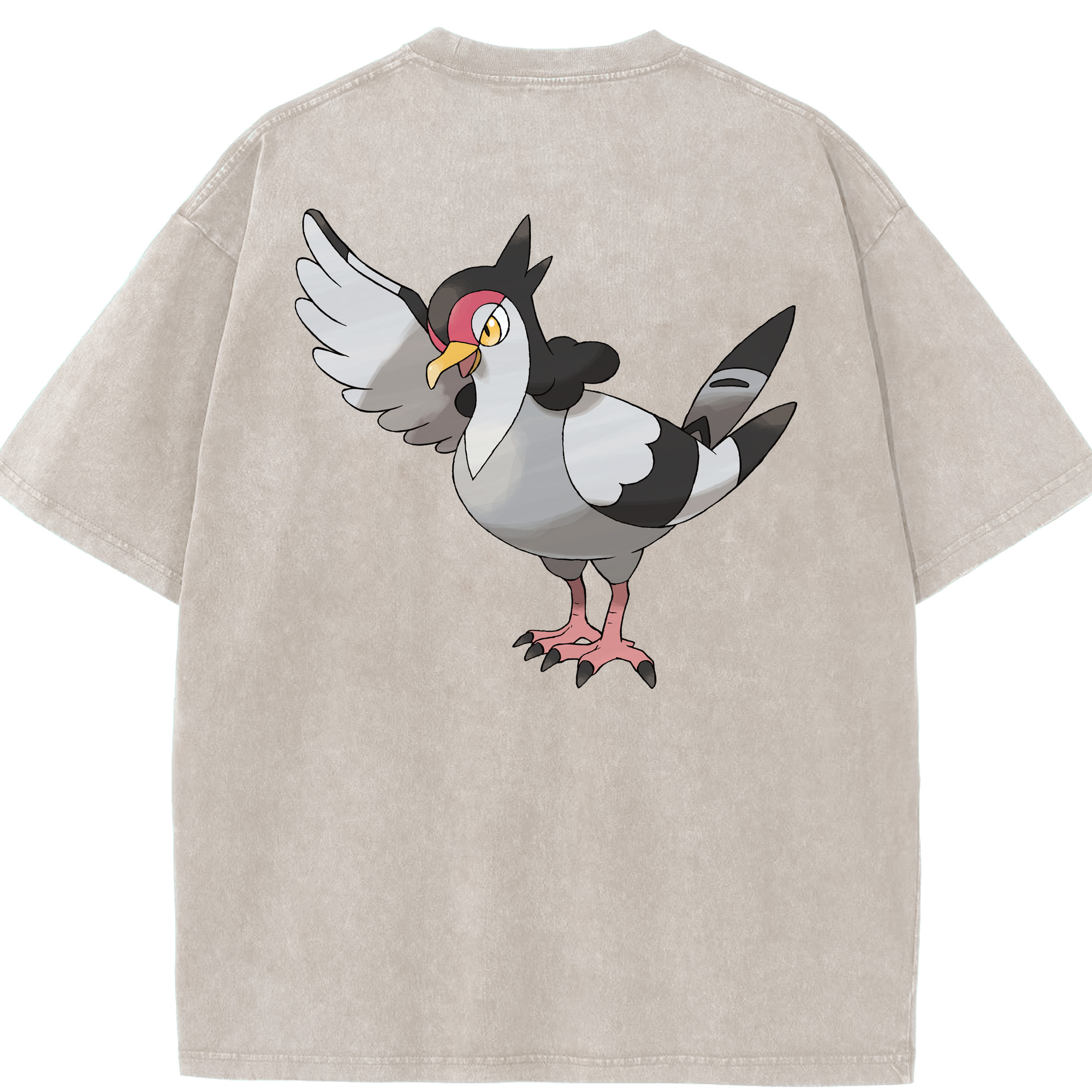 （画像用） ポケットモンスター Pokémon 綿100% ヴィンテージ風 半袖Tシャツ（背面プリント）